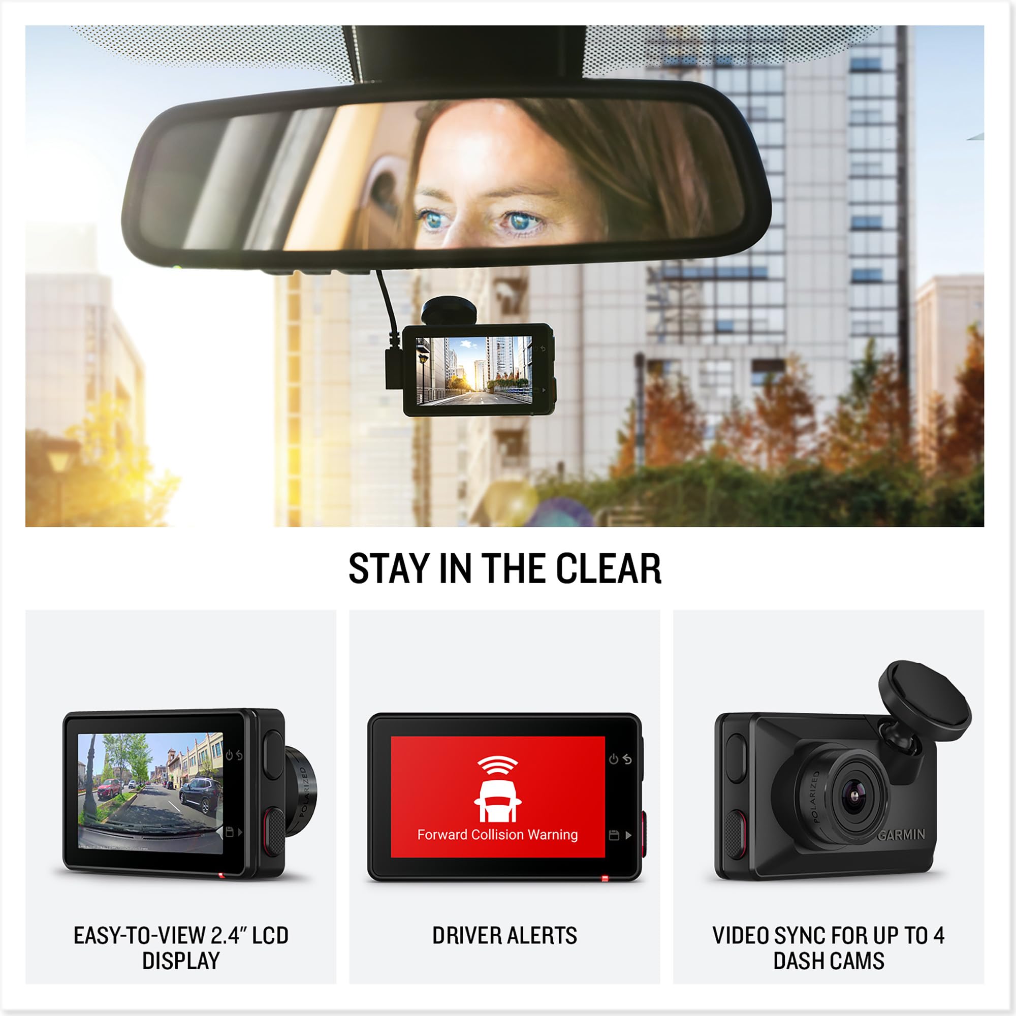 Garmin Dash Cam X310 - 4K Video, 140-Degree Field of View, Voice Controlled, Built-in GPS 3