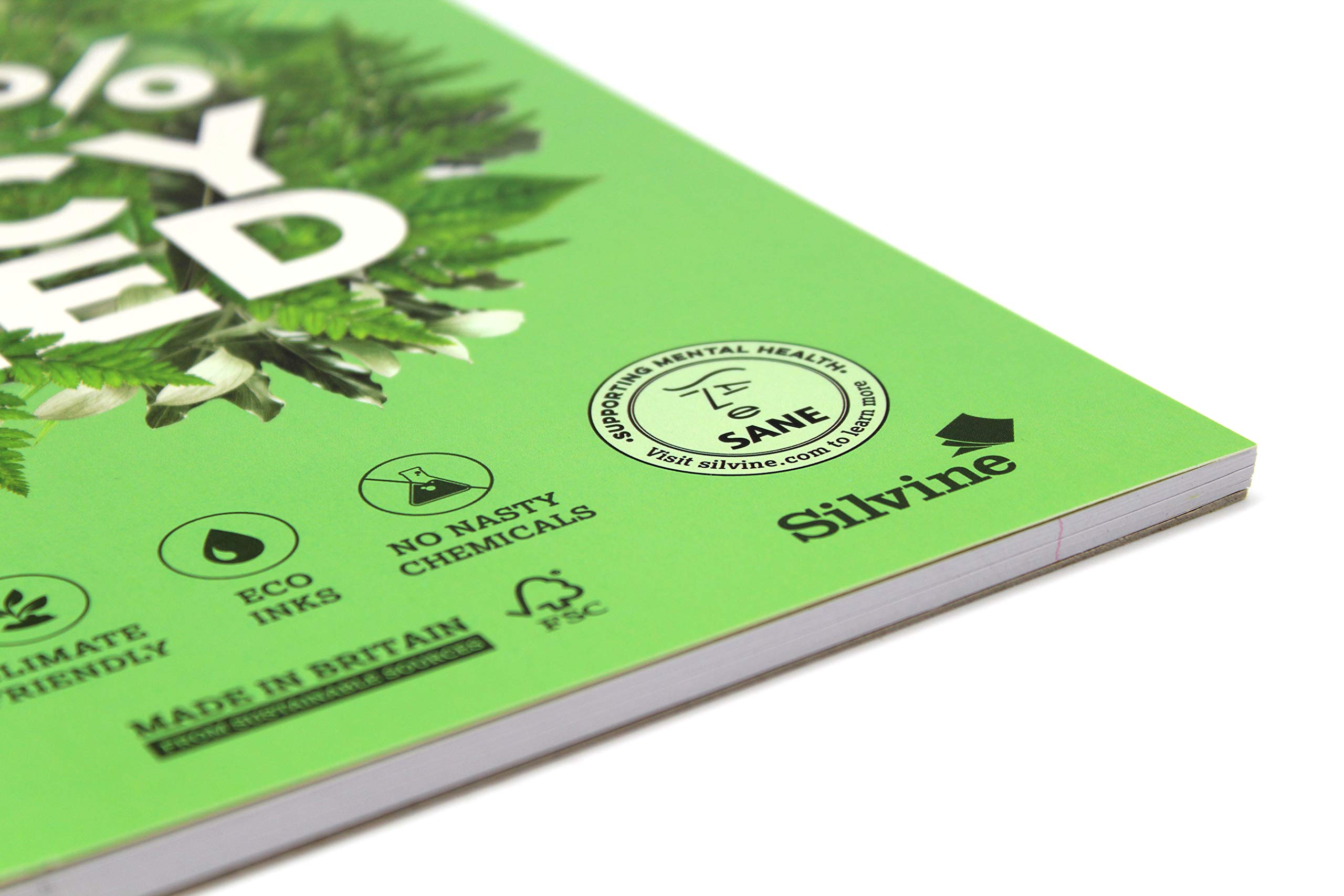 Silvine Premium Recycled Refill Pad - A4, 80gsm, Lined with Margin, 4 Hole Punched | Pack of 5