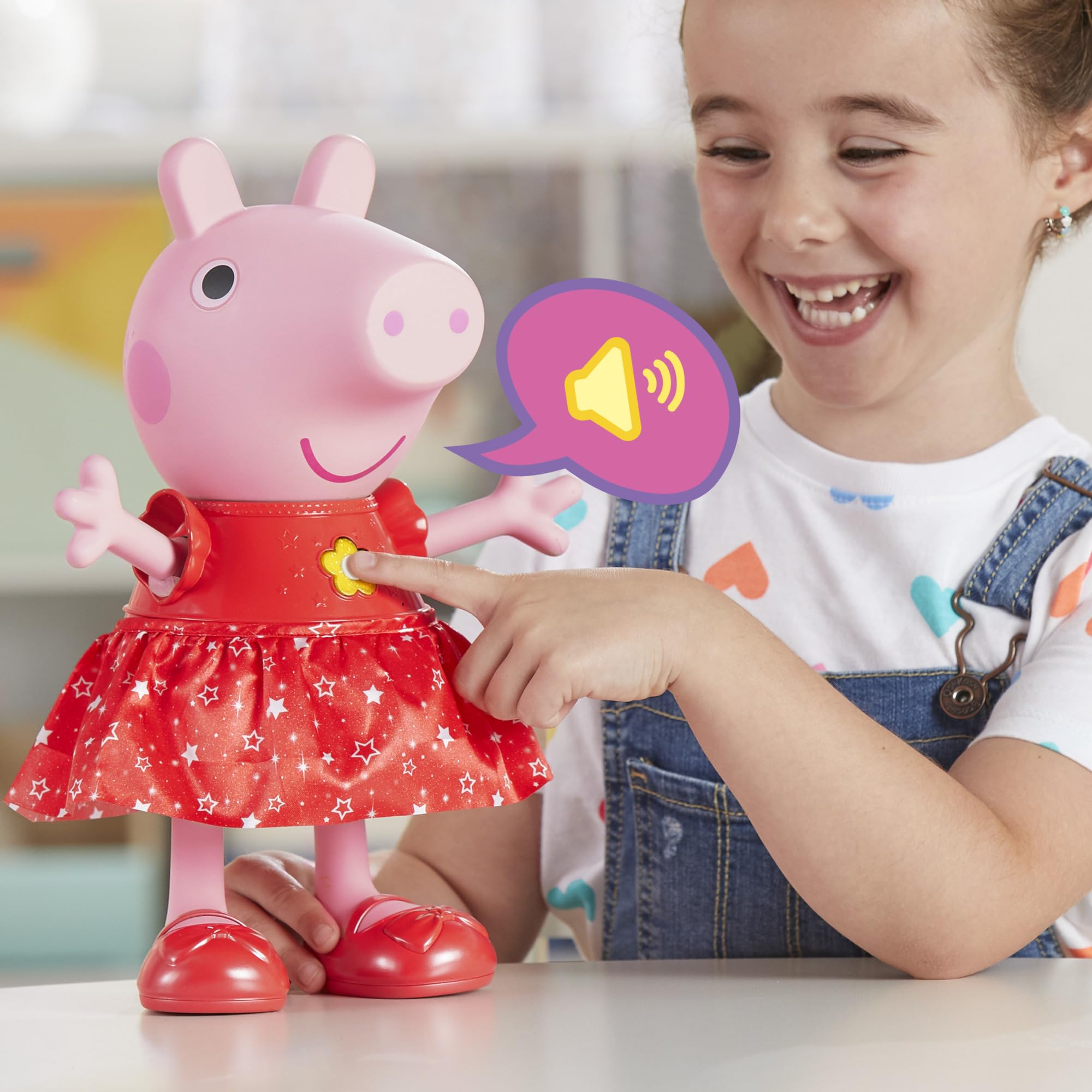 Peppa Pig Peppa’s Muddy Puddles Party Doll - Interactive Singing & Dancing Toy for Kids 3+