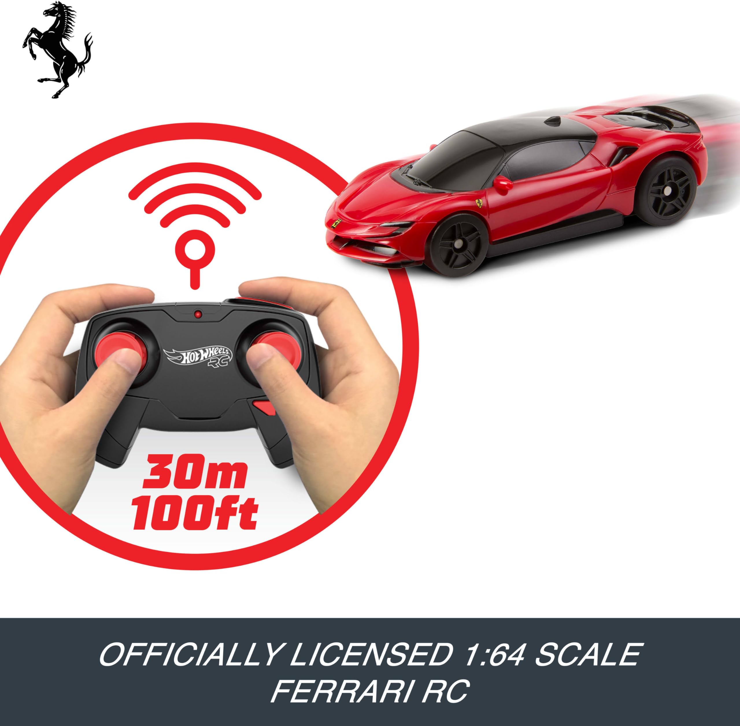 Hot Wheels RC Ferrari SF90 Stradale Assetto Fiorano - 1:64 Scale Remote-Control Car for Kids 5+ 3