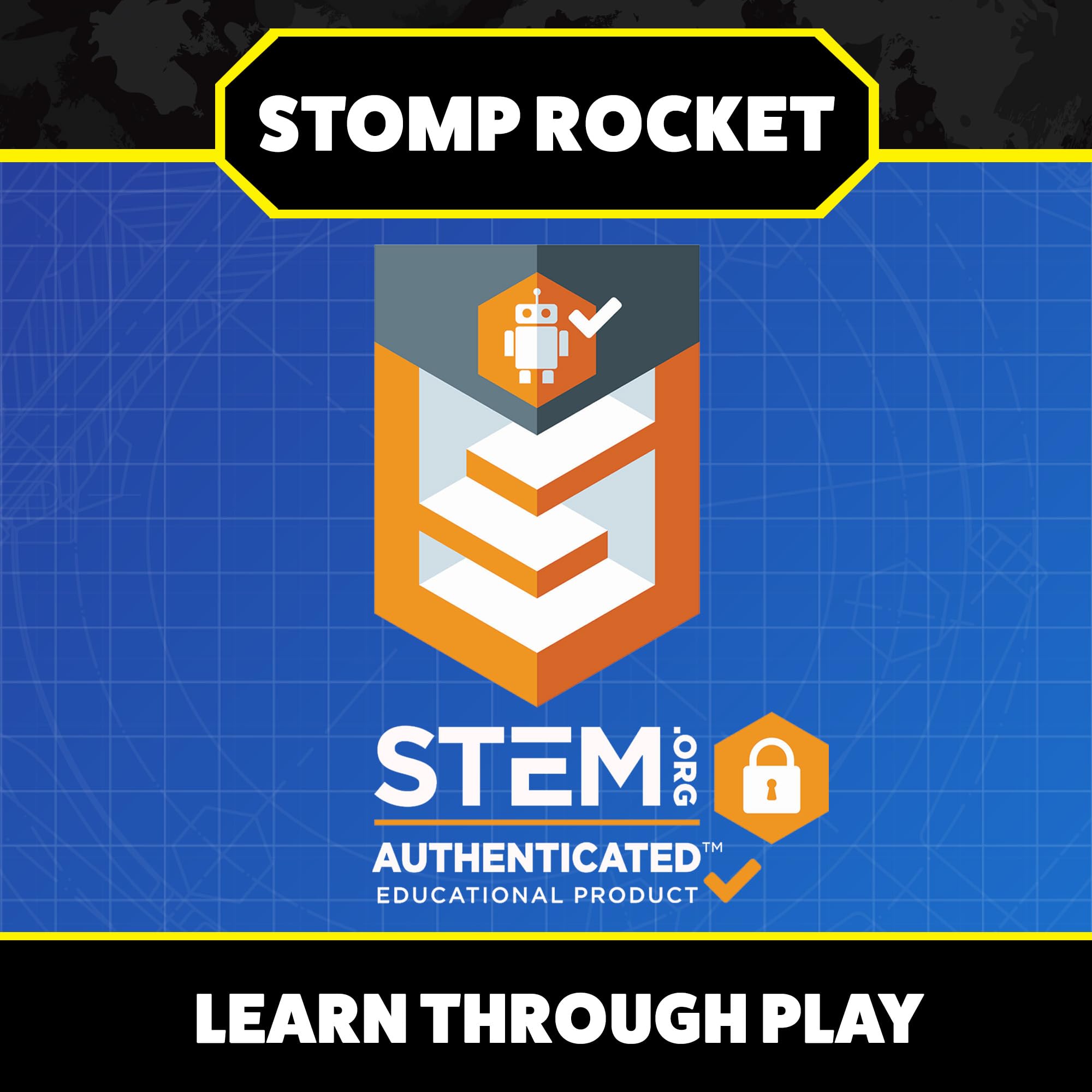 Stomp Rocket Jr. Glow Refill Pack - 3 Foam Rockets for Outdoor Active Play - Ages 3+ 2