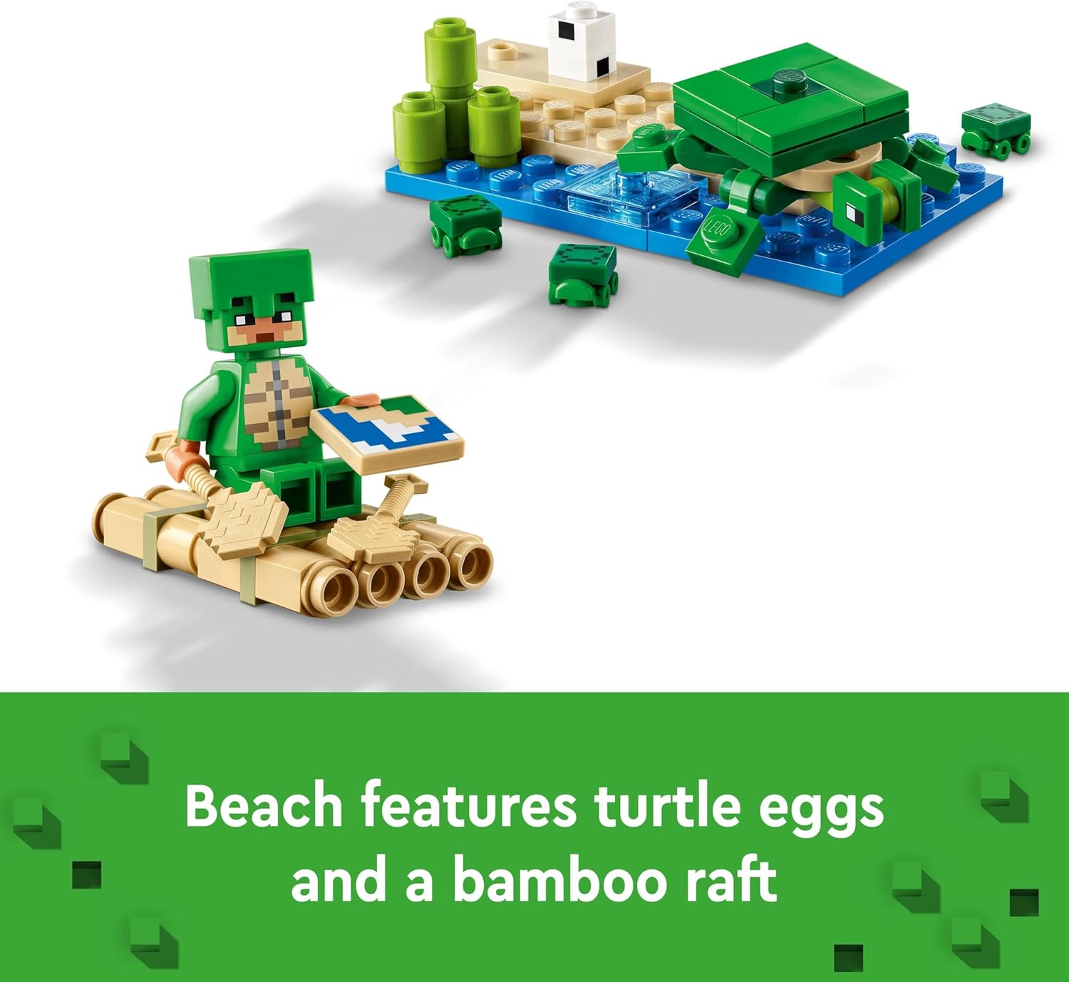 LEGO Minecraft Das Turtle Beach House – Bauset mit Turtle Warrior, Drowned &amp; Turtles für Kinder ab 8 Jahren 6