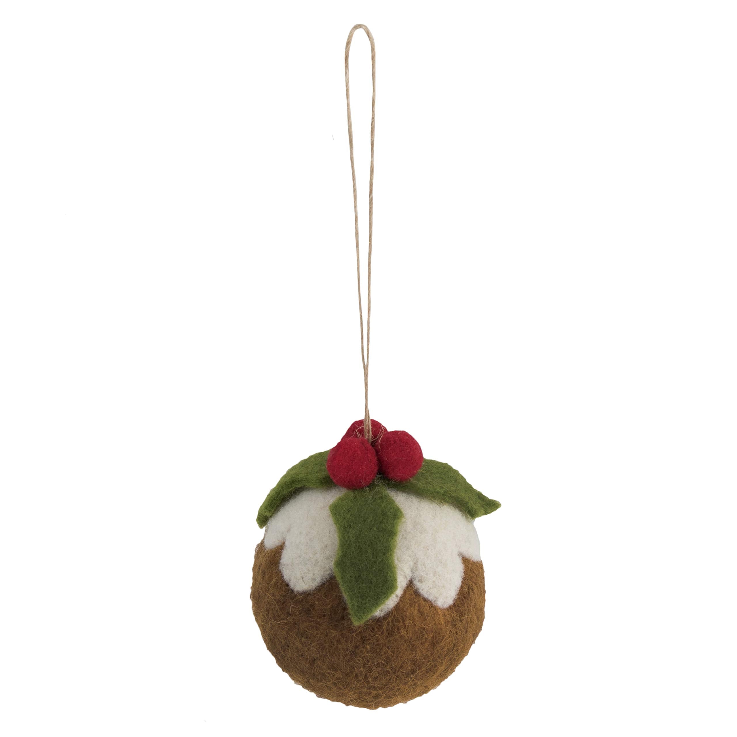 Trimits Christmas Pudding Needle Felting Craft Kit - Beginner-Friendly DIY Ornament Set 7