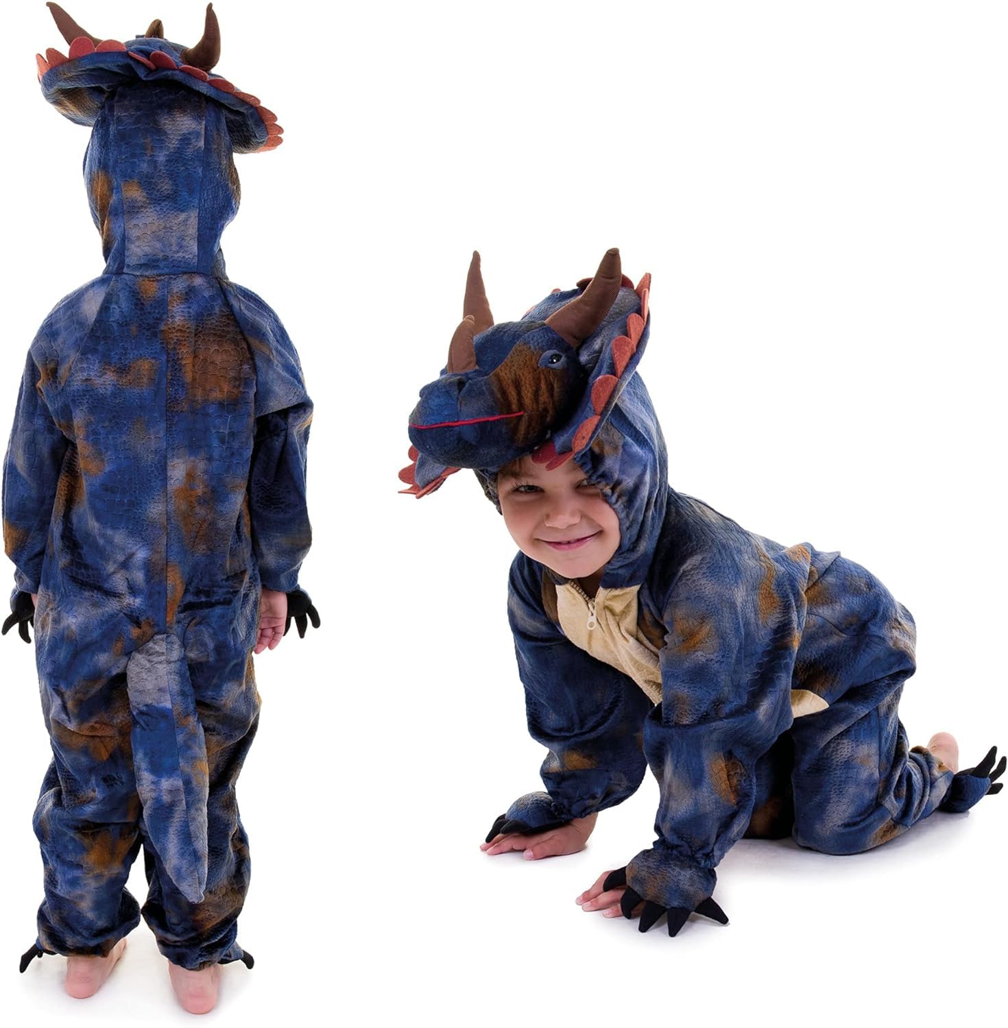 PRETEND TO BEE Triceratops Dinosaur Dress Up Costume - Kids Pretend Play 2