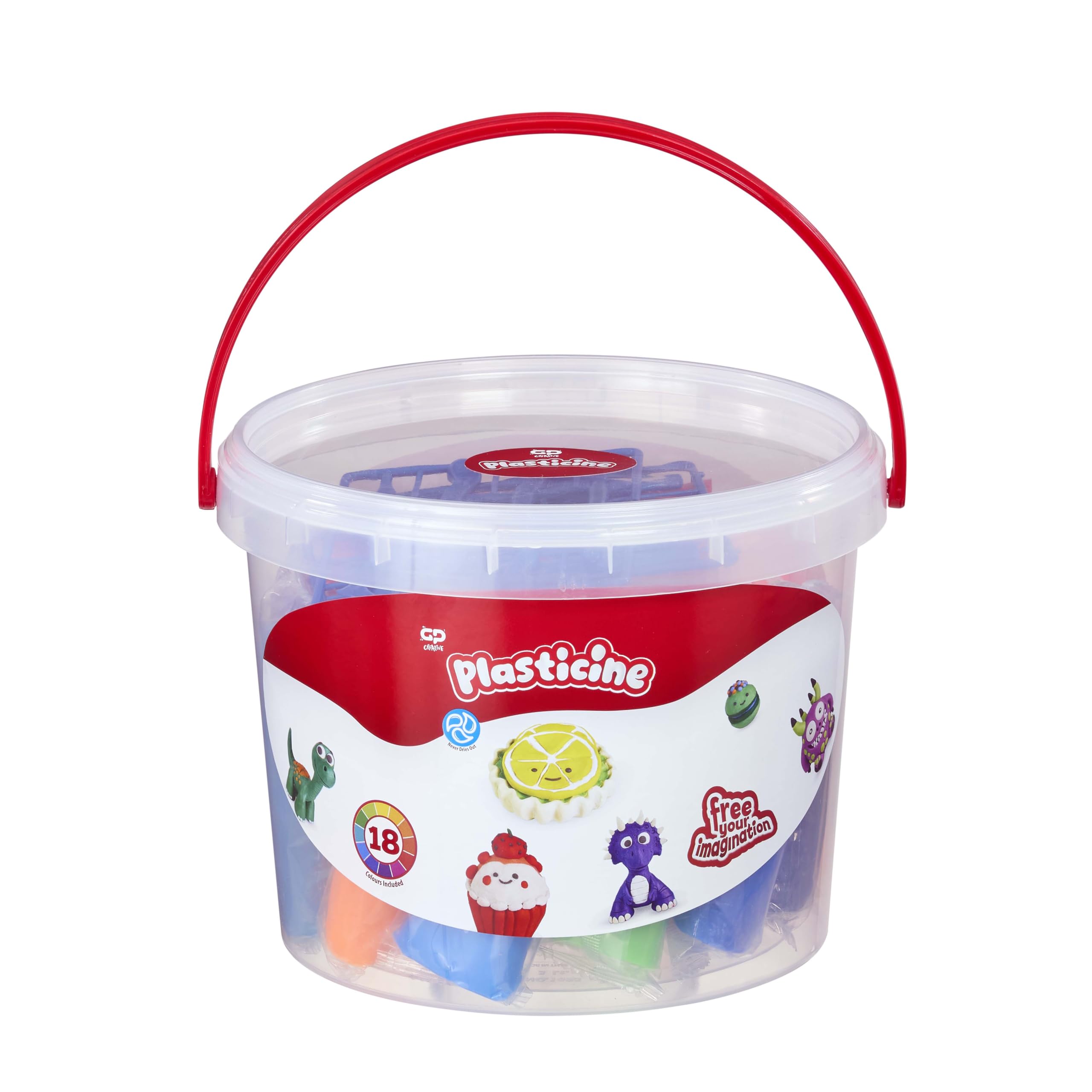 Plasticine The Original Modelling Clay - Big Bucket Set with 18 Sticks | Ages 5+ 1