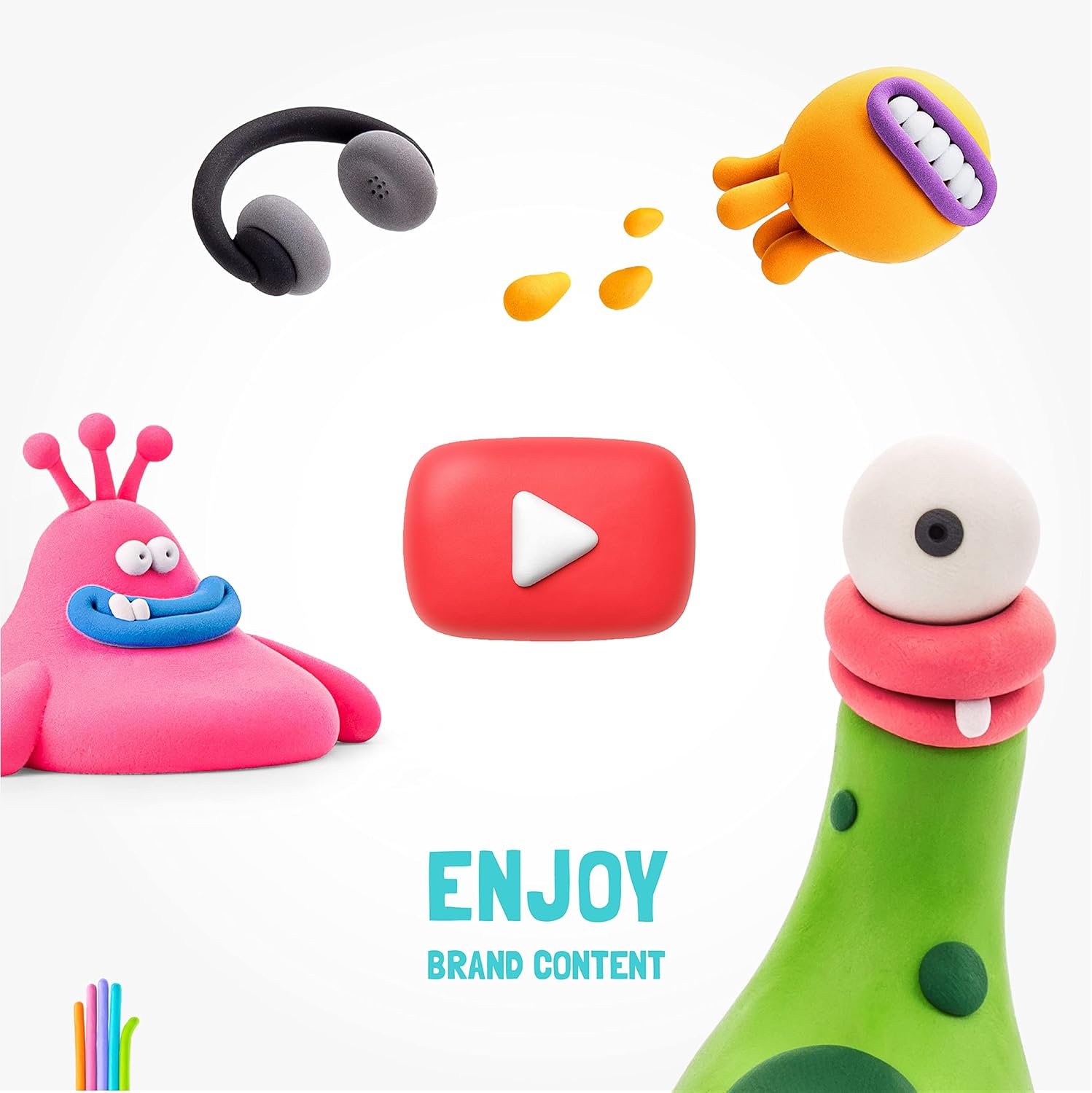 Hey Clay Farm Birds: Duck, Goose, Hen Set - Air Dry Modeling Clay for Kids 3+