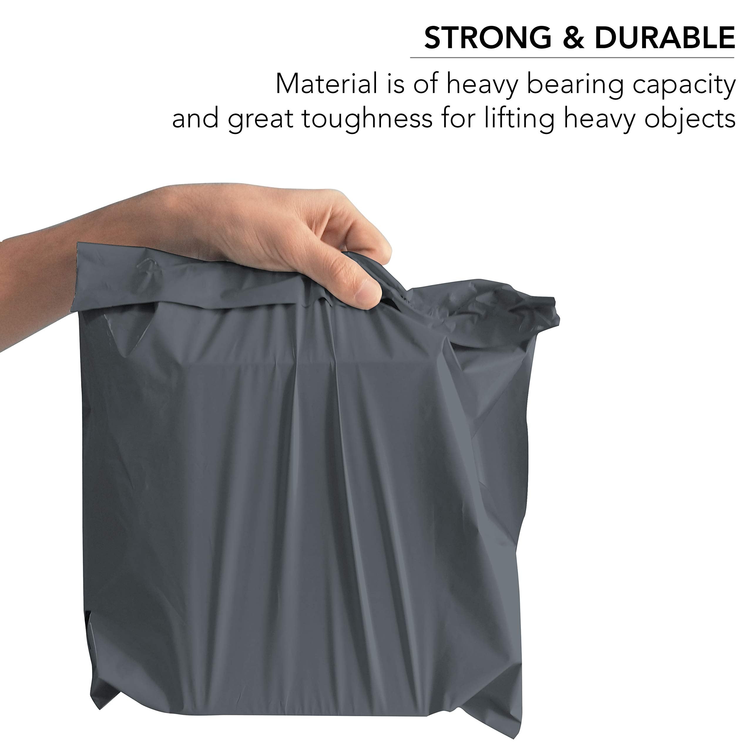 iSOUL Mixed Mailing Poly Postal Self Seal Bags - 100 Count, 4 Sizes (6x9 to 12x16) | Opaque Plastic 3