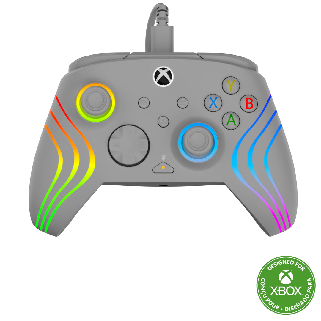 Turtle Beach Afterglow Wave Grey Wired RGB Gaming Controller for Xbox & PC