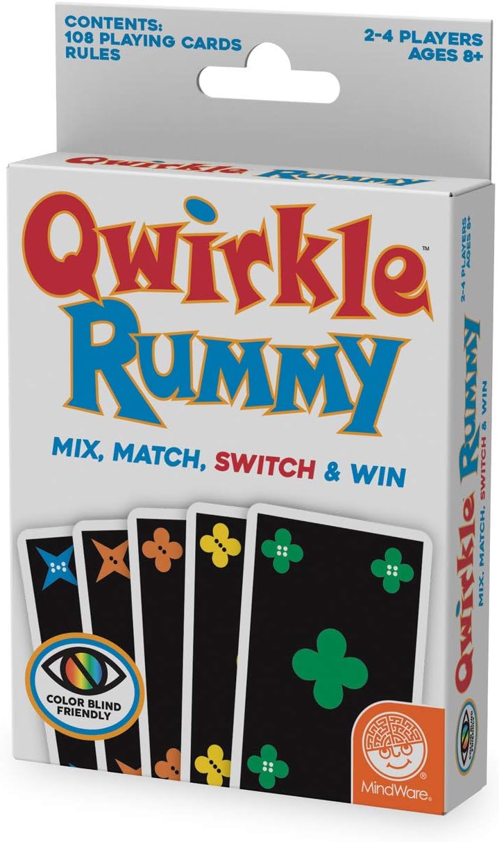 MindWare Qwirkle Rummy Card Game - Color-Blind Friendly, Ages 8+ 2