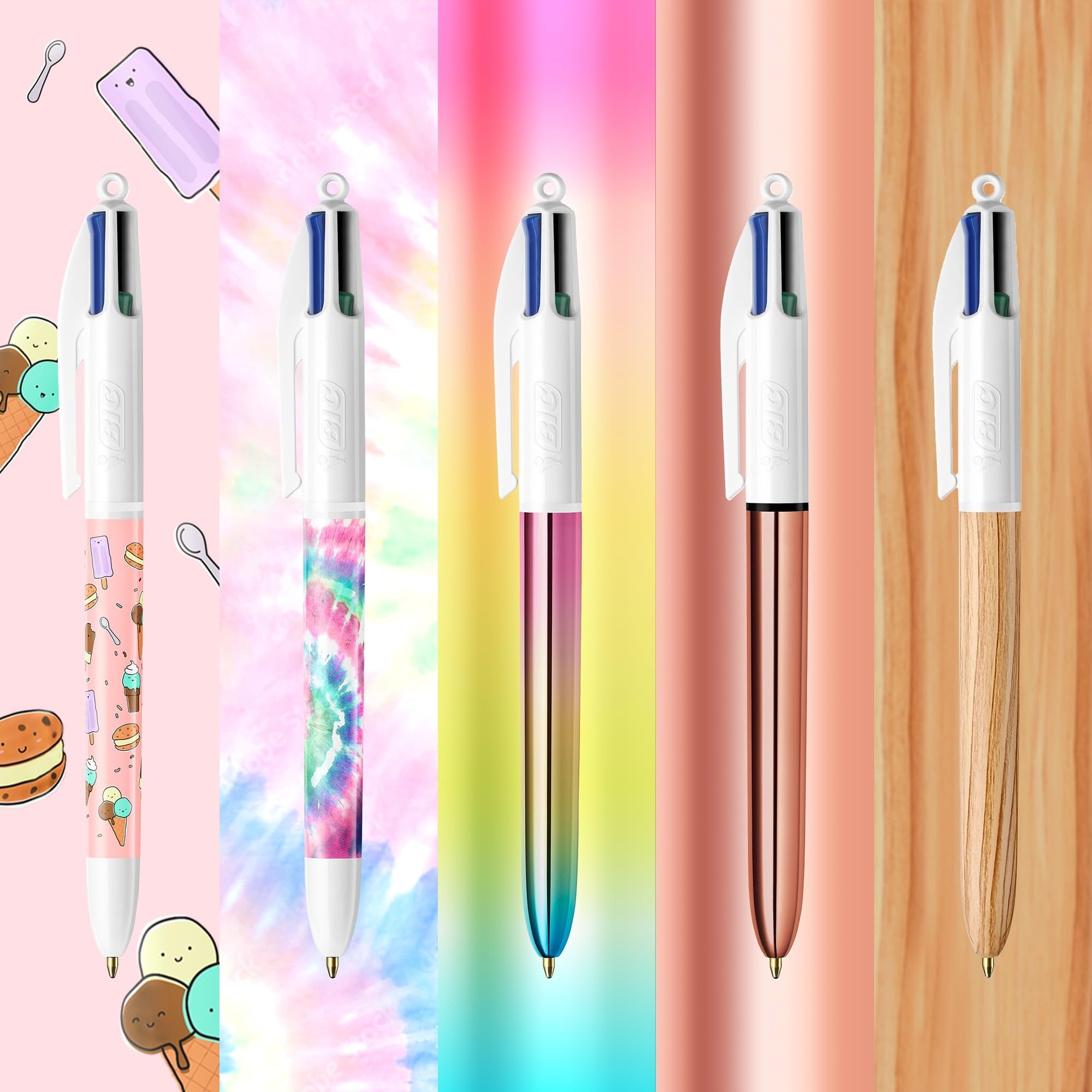 BIC 4 Colours Special Collection Ballpoint Pens - 15 Pack | 1.0mm Medium Point | Multicolor Ink 2