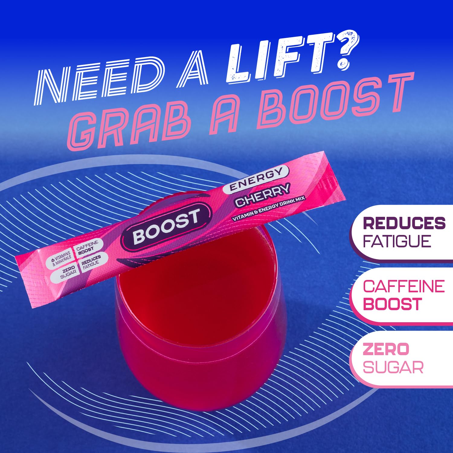 Boost Energy and Hydration Powder - Cherry Flavour | Zero Sugar | 15x Sachets 4