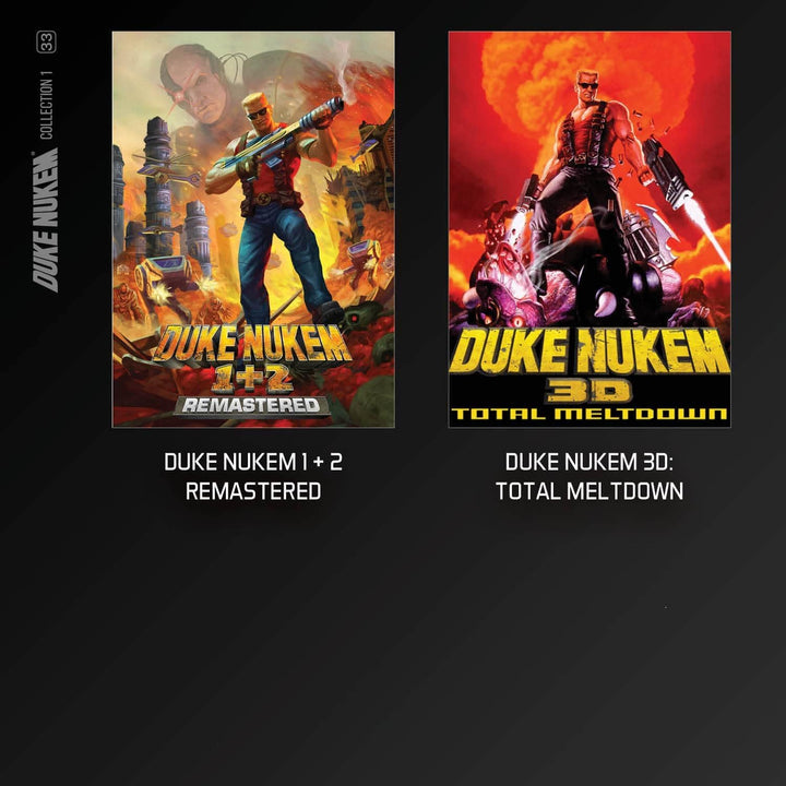 Duke Nukem Collection 1 - Evercade Blaze Red Cartridge