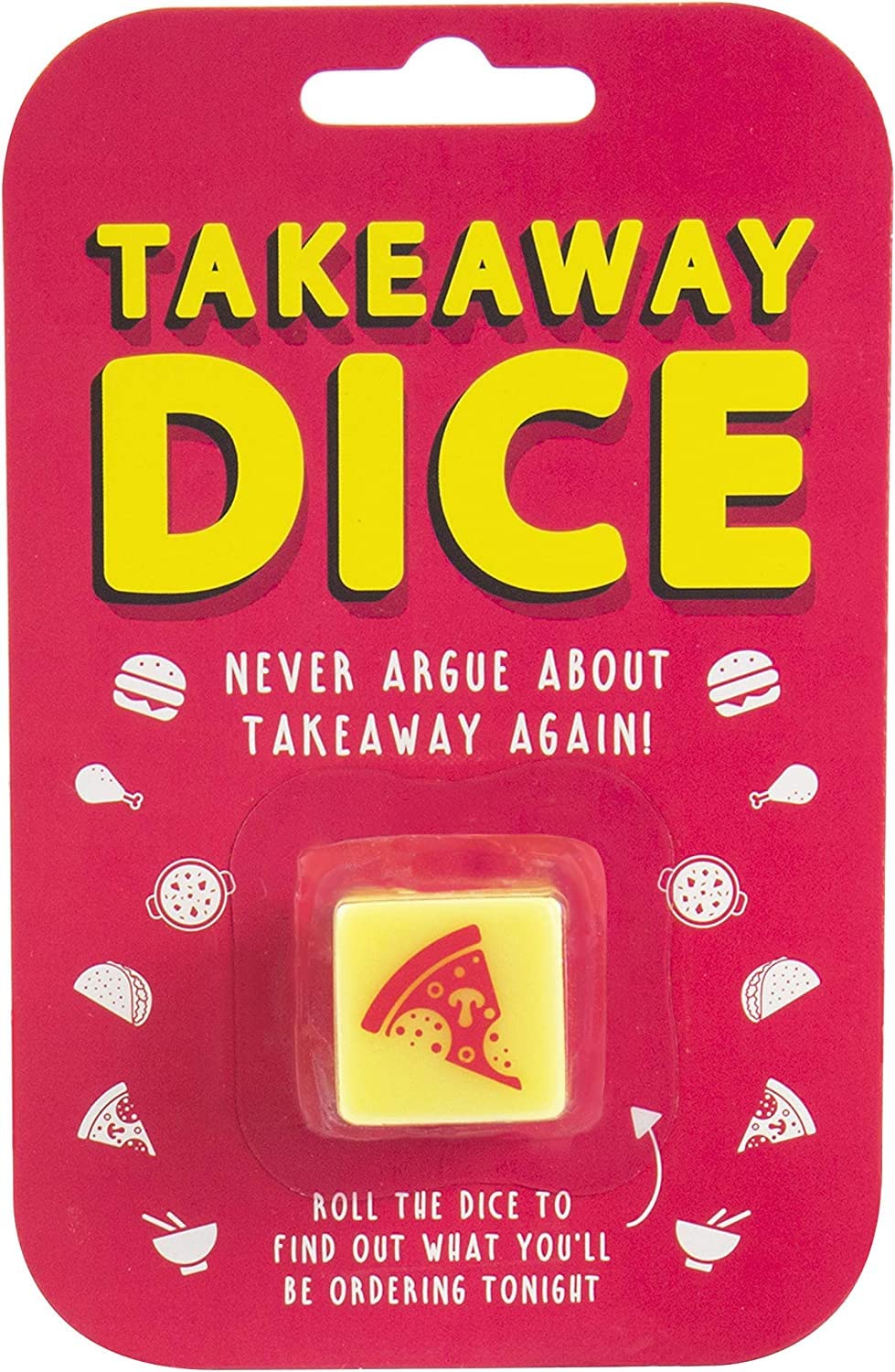 Gift Republic Takeaway Dinner Dice, Yellow, Medium 1