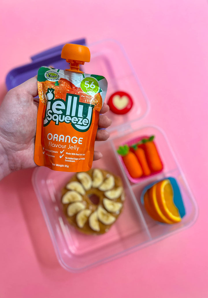 JellySqueeze - Orange Flavour Jelly Pouches, 16 x 95g