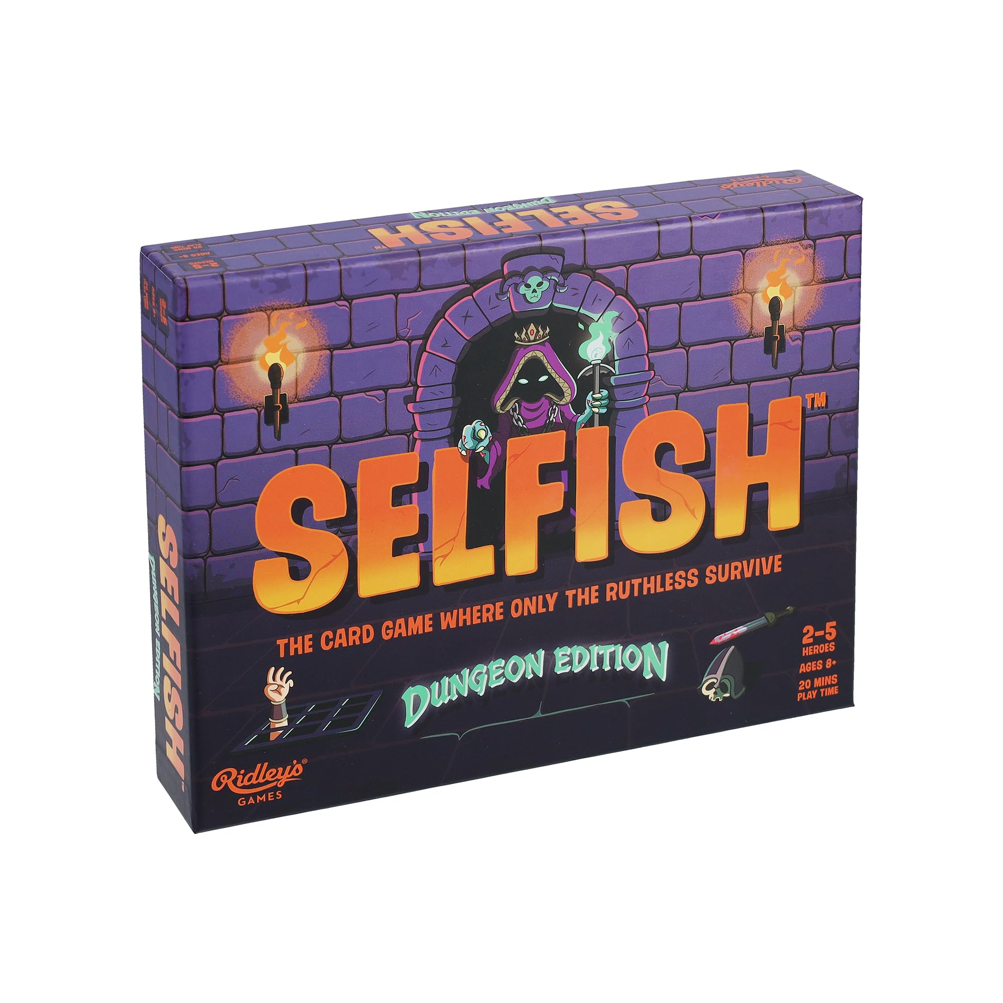 Ridley's Selfish: Dungeon Edition Card Game - Strategy & Sabotage | Ages 8+ | 2-5 Players