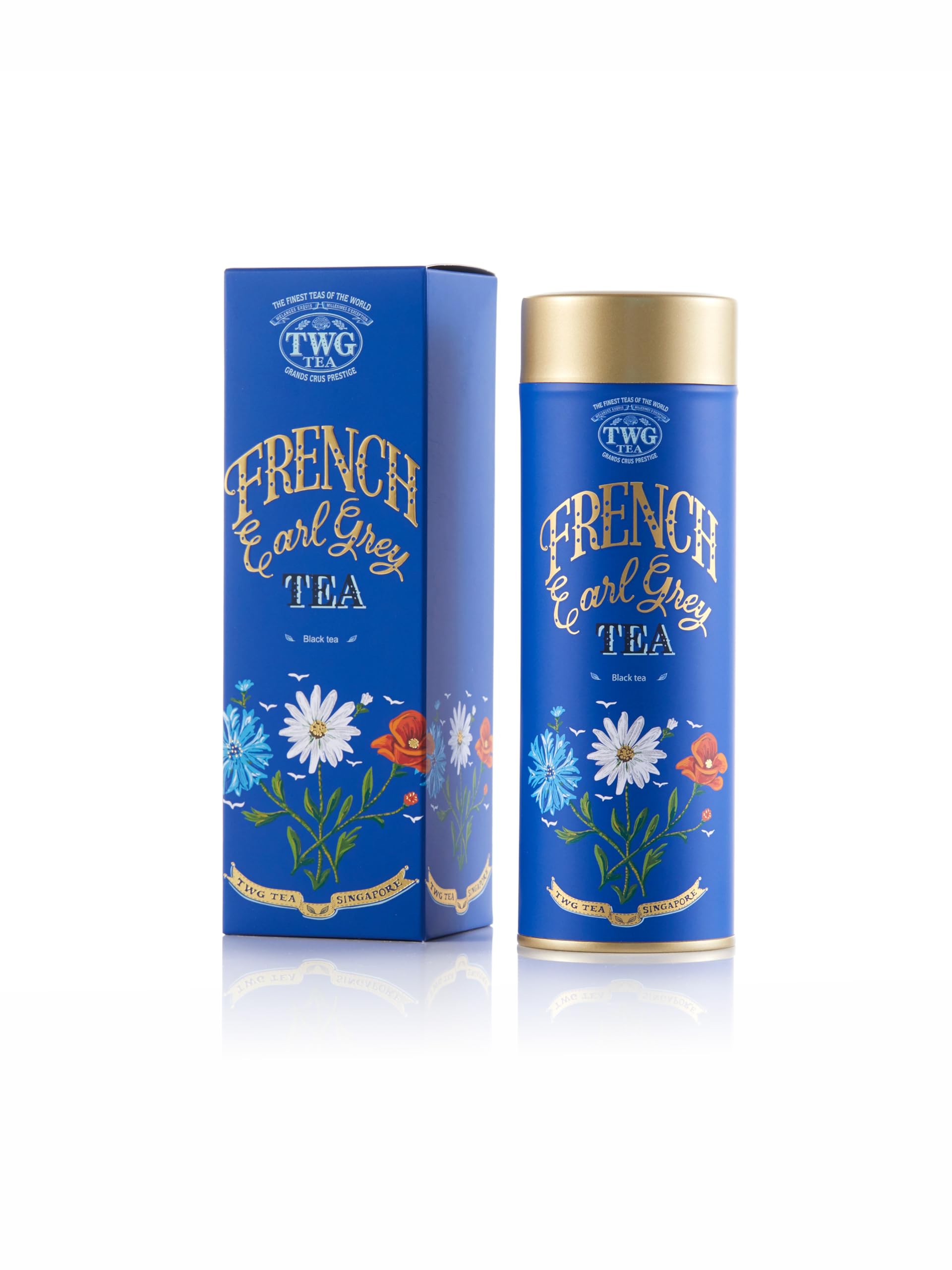 TWG Tea French Earl Grey Loose Leaf Black Tea with Bergamot & Blue Cornflowers 1