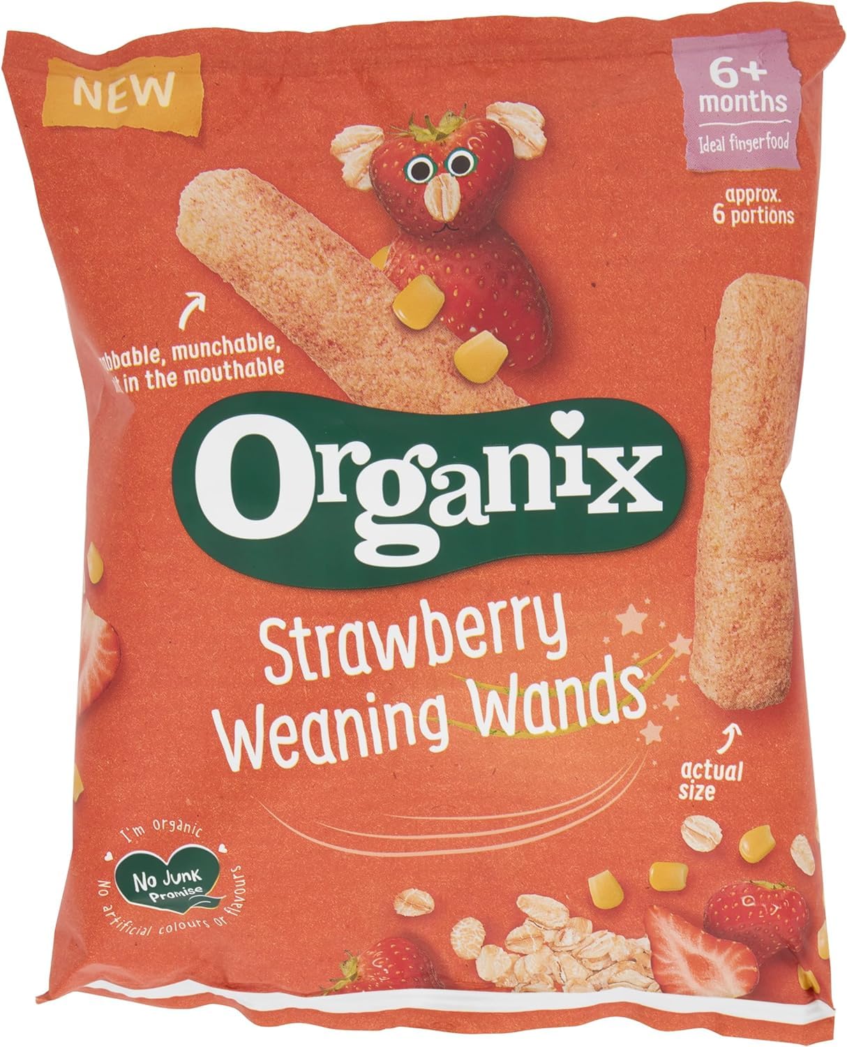Organix - Strawberry Weaning Wands Organic Baby Snack 2