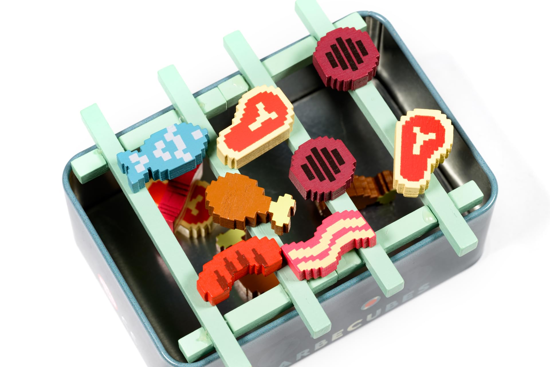Alley Cat Games Barbecubes - Meat Edition | Dexterity Stacking Game | Ages 8+ 7