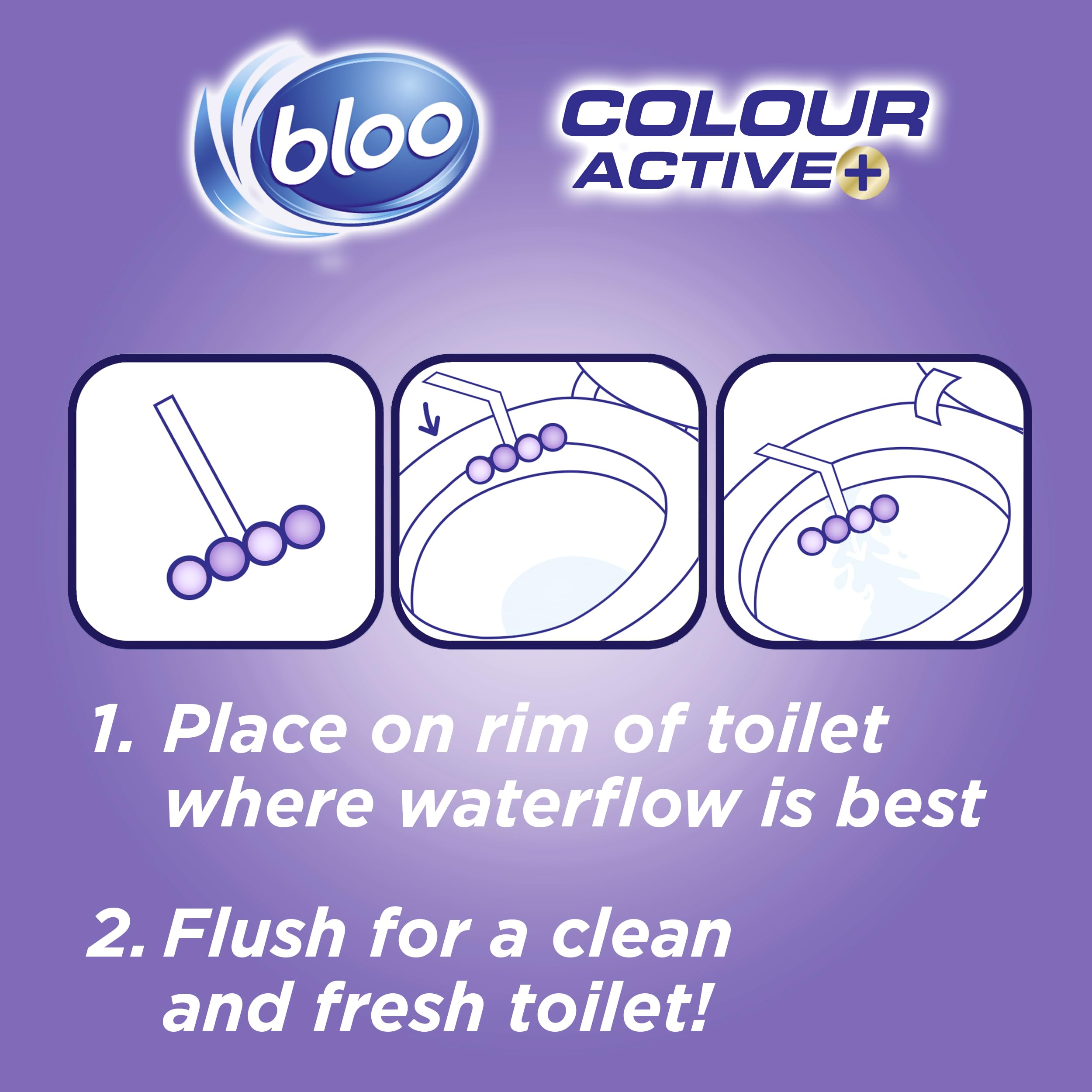 Bloo Limited Edition Velvet Ember Toilet Rim Block - 4 Function Formula | 3x50g 4