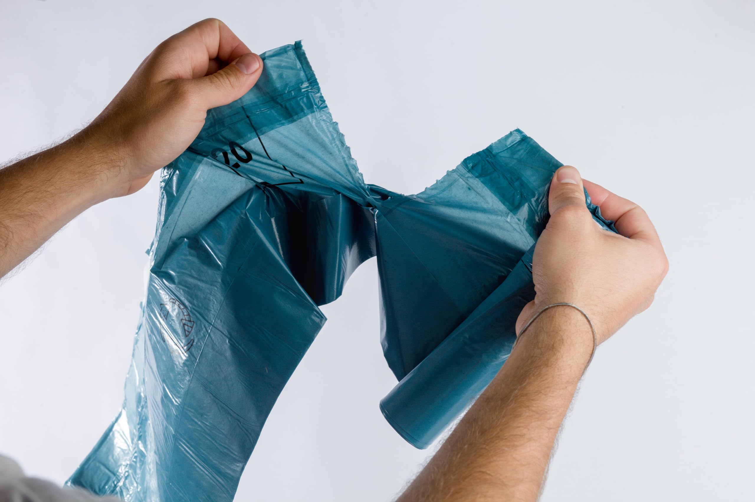 The Sustainable People Recycled Drawstring Bin Liners - 20L Capacity | 15 Count | Blue 5