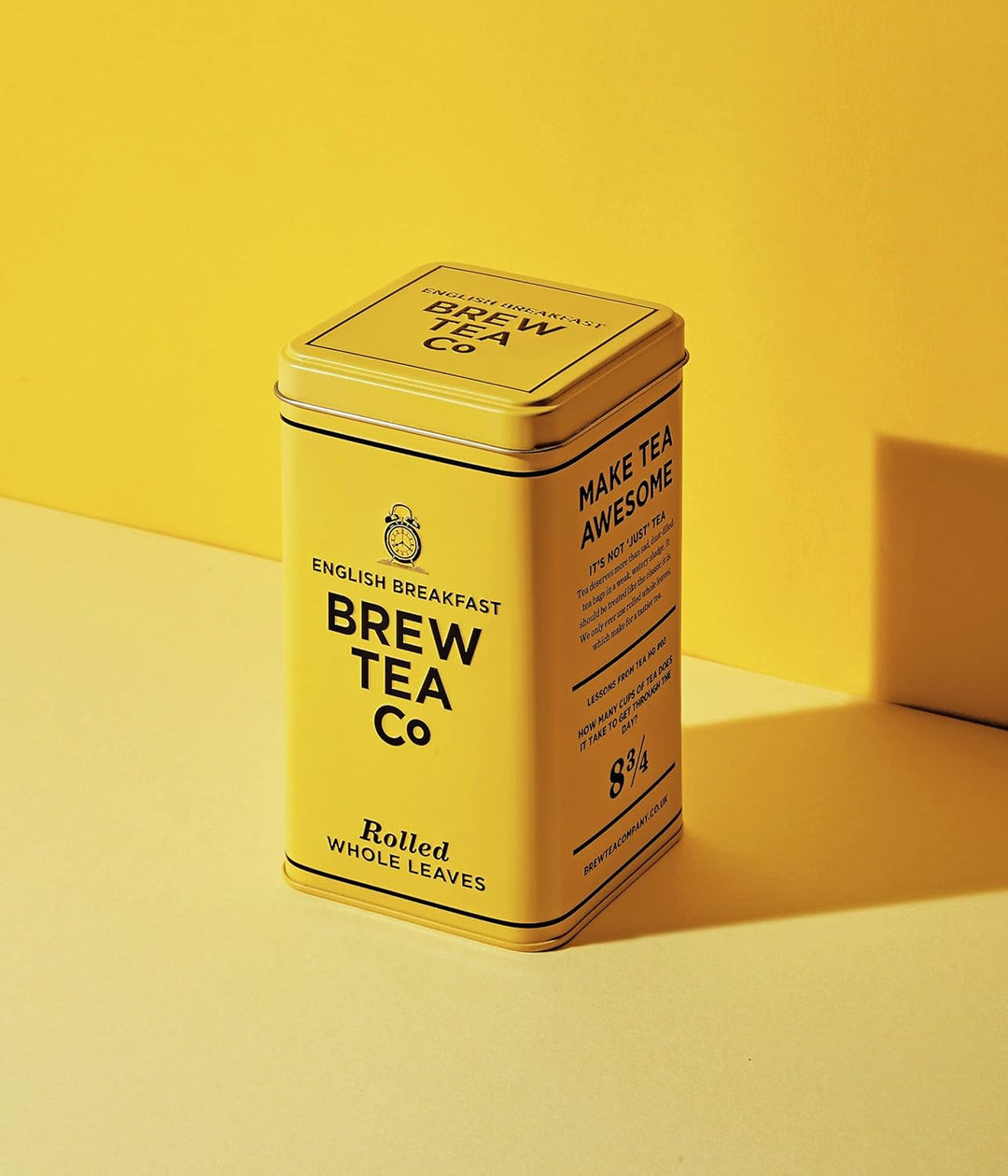 Brew Tea Co - English Breakfast Tea in Classic Tin - Strong & Malty - 25 Tea Bags