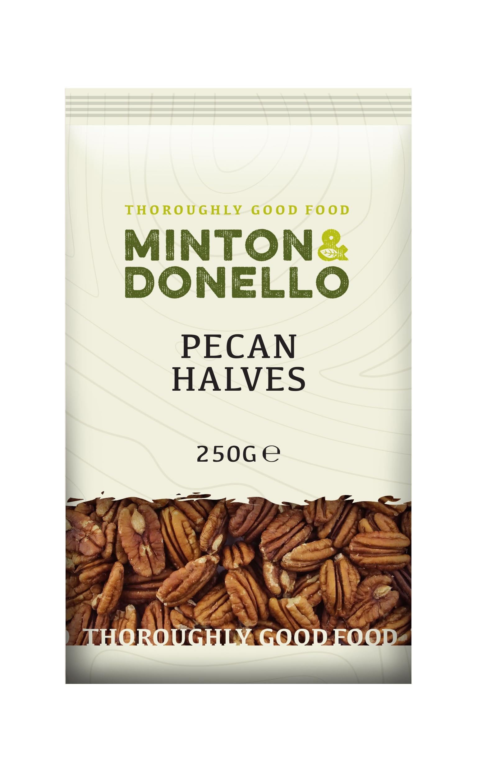 Minton & Donello - Pecan Halves, Fresh & Crunchy, Source of Healthy Fats, 250g 1
