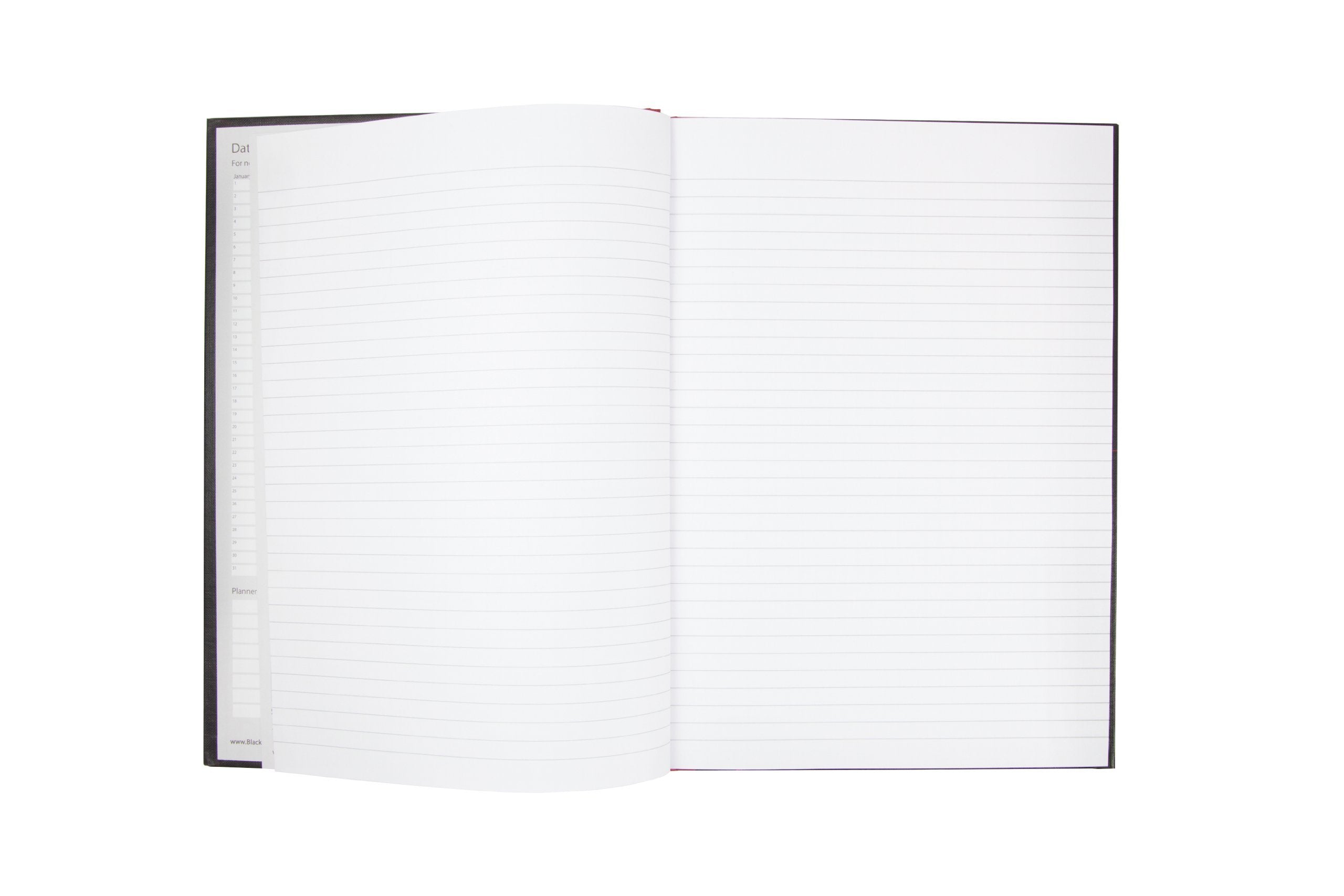 Black n' Red A4 Casebound Hardback Notebook - Ruled (1 Notebook) 3