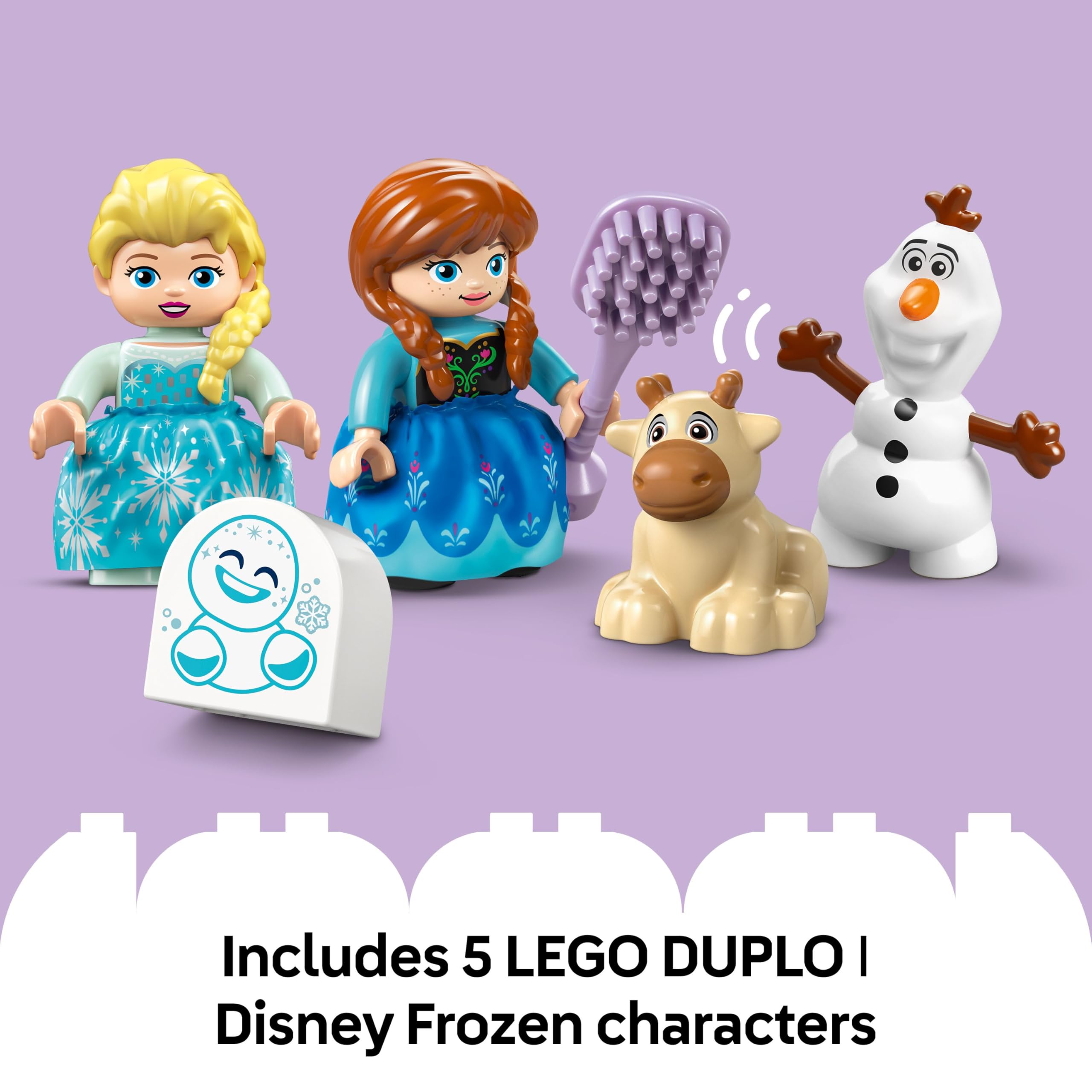 LEGO DUPLO Disney Anna and Elsa's Frozen Castle Party - Building Set for Toddlers 2+