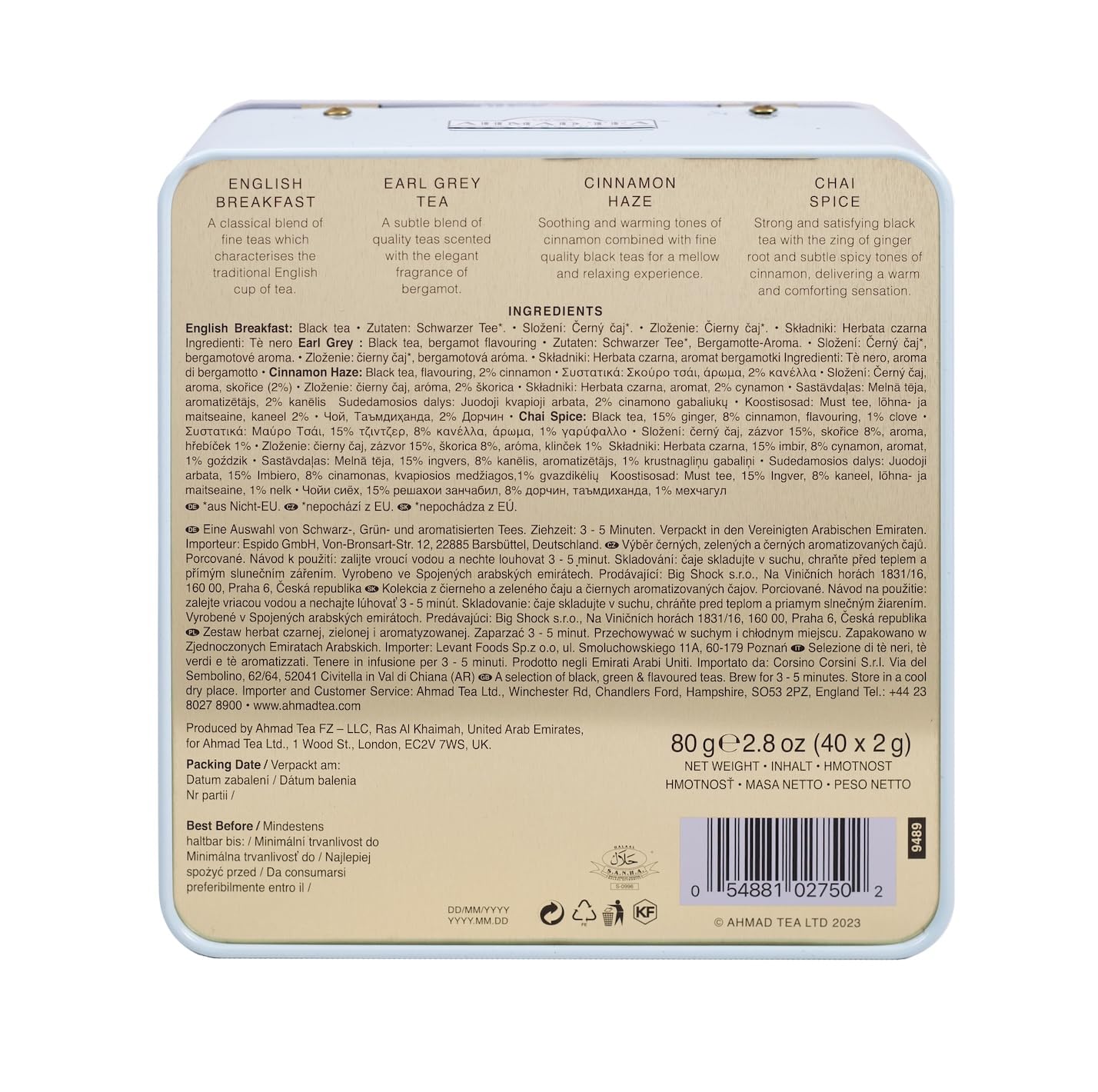 Ahmad Tea - Winter Wonderland Christmas Selection Caddy 40 Teabags 3