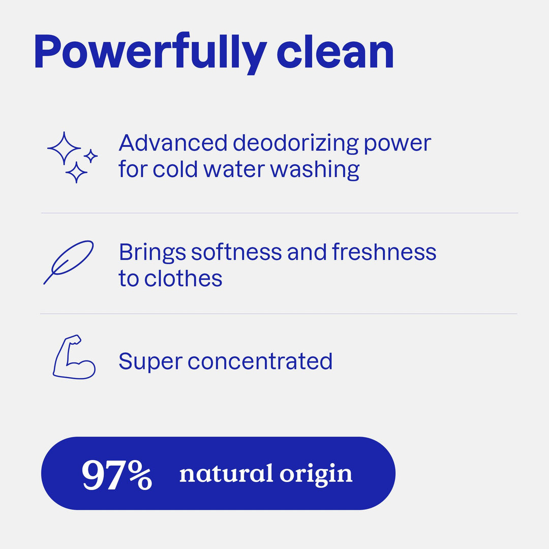 ATTITUDE 2-in-1 Laundry Detergent & Fabric Softener - Plant- & Mineral-Based, Mountain Fresh