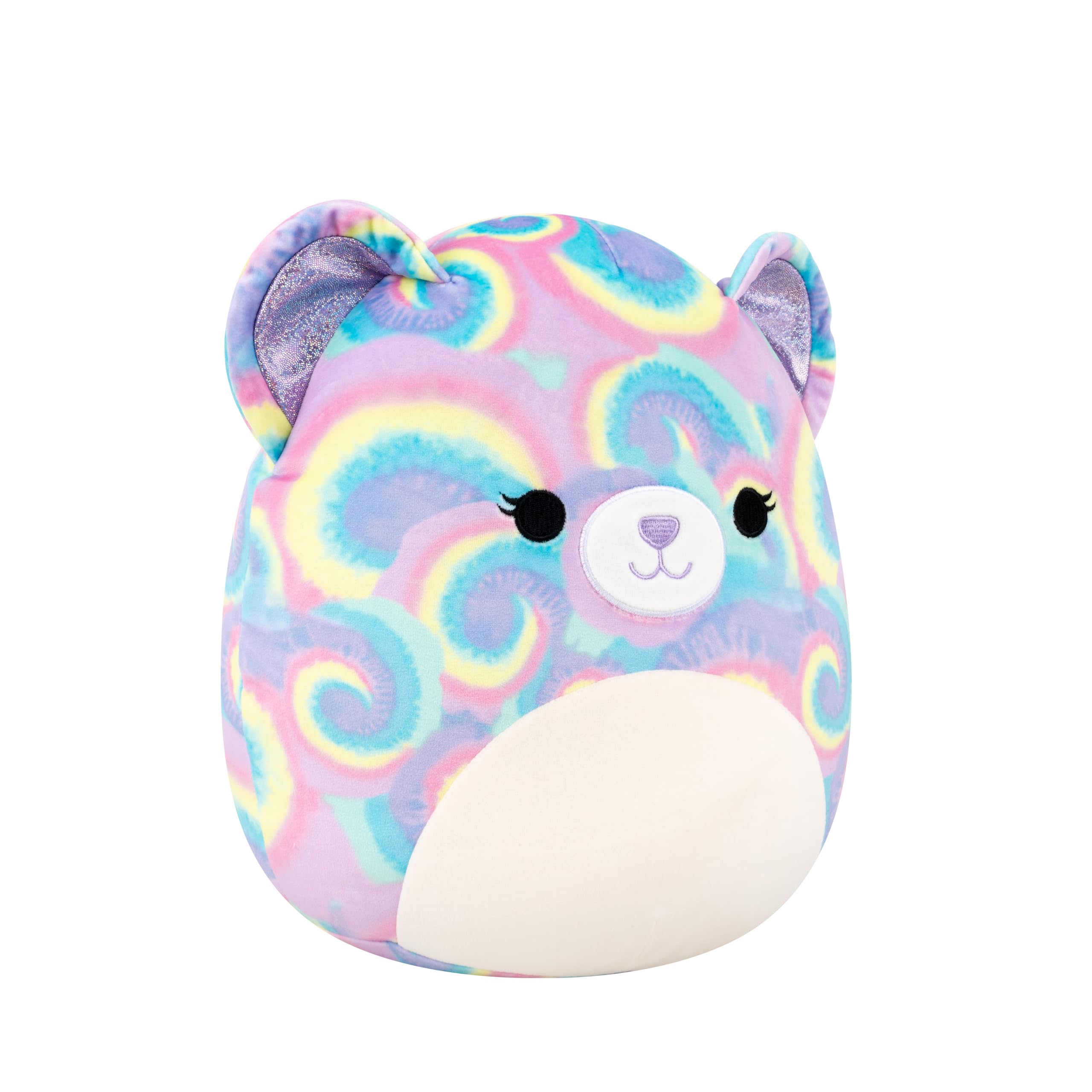 Squishmallows 12-Inch Jonessa the Psychedelic Tie-Dye Bear Plush Toy - Soft Stuffed Animal for Kids 3 Years and Up 9