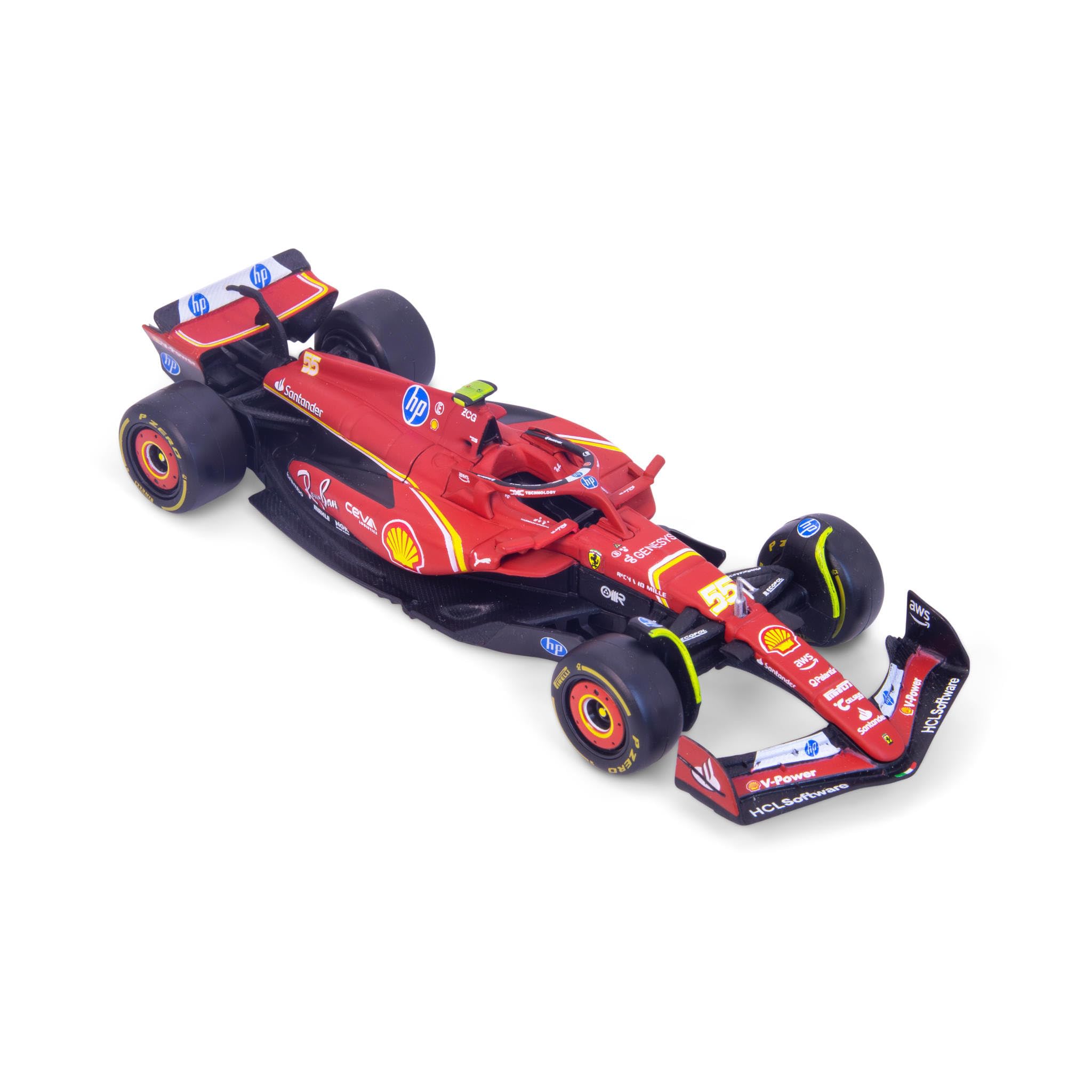 Bburago Ferrari SF-24 F1 (2024) Carlos Sainz Race Car Model - 1:43 Scale Diecast