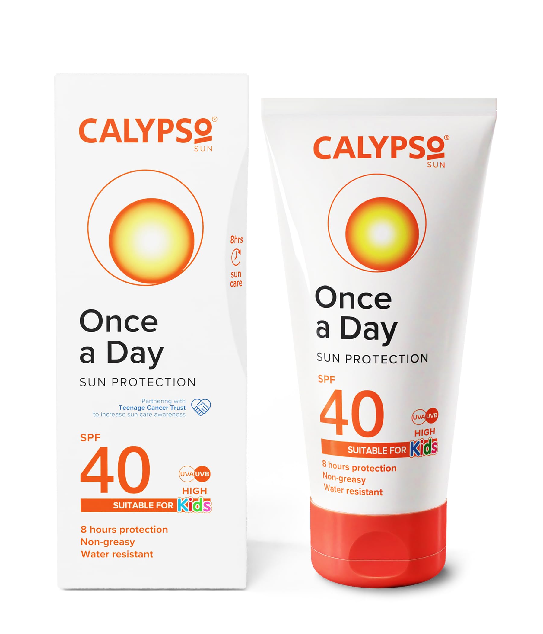 Calypso Once a Day Sun Protection Lotion SPF 40 - 150 ml | UVA/UVB Protection | Water Resistant