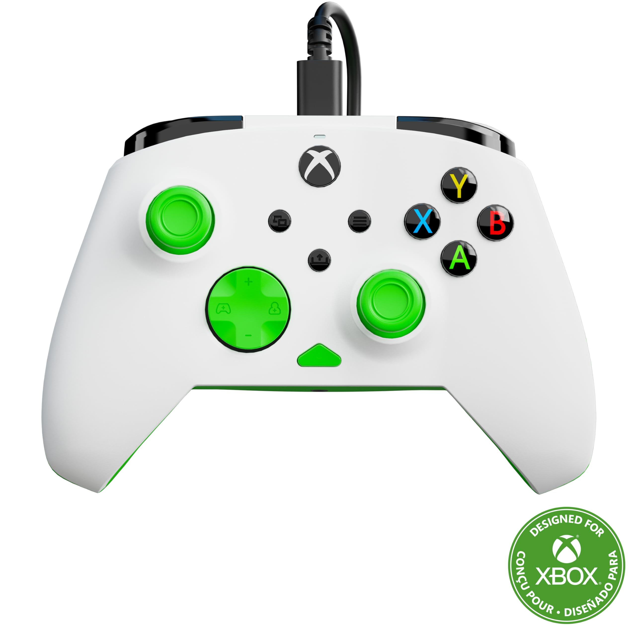 Turtle Beach Rematch Core White and Green Wired Gaming Controller with Audio Controls, Rumble Motors and Impulse Triggers – Licensed for Xbox Series X or S, Xbox One and Windows PCs 1
