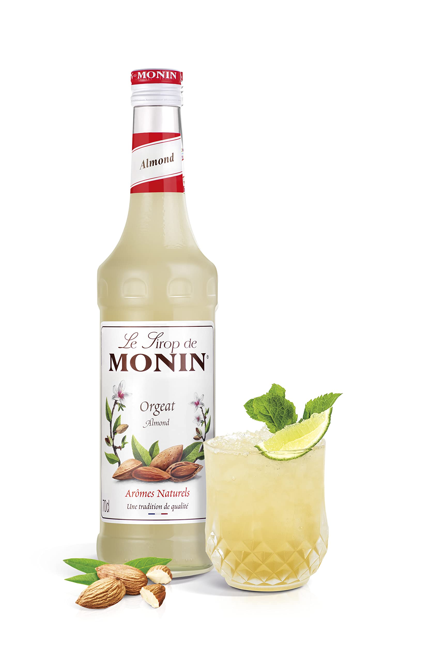 Monin Premium Almond Orgeat Syrup - 700ml | Vegan, Natural Flavours