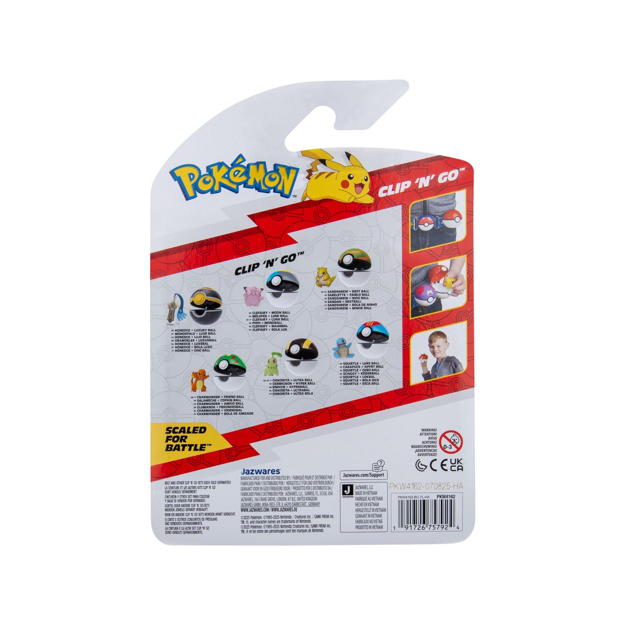 Pokémon Clip ‘N’ Go Charmander and Friend Ball - Includes 2-Inch Battle Figure | Classic Edition 5