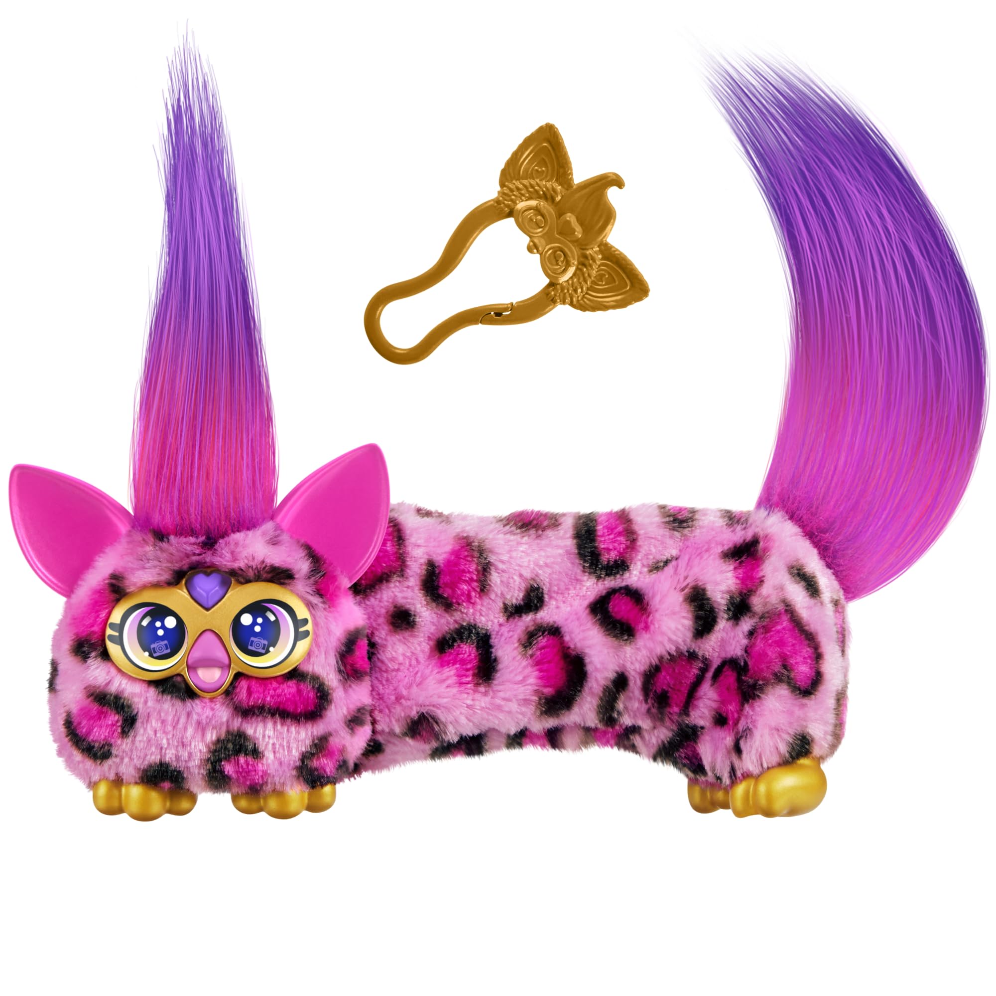 Furby Kitt-Ee-Luv Pink Cheetah Print Interactive Plush Toy with Music & Sound Effects 1