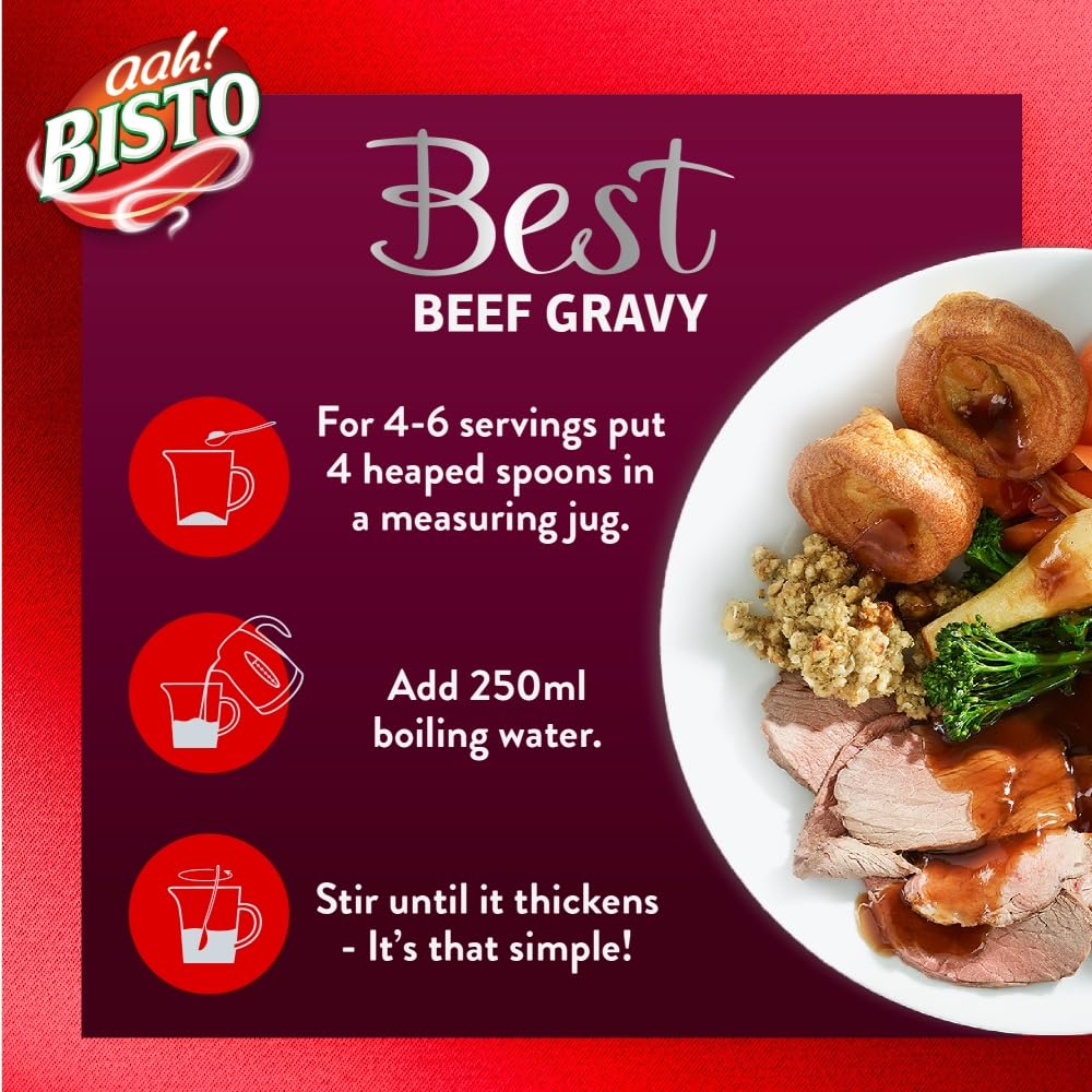 Bisto Best Beef Gravy Granules - Made With Real Meat Juice | 390 g Jar 9