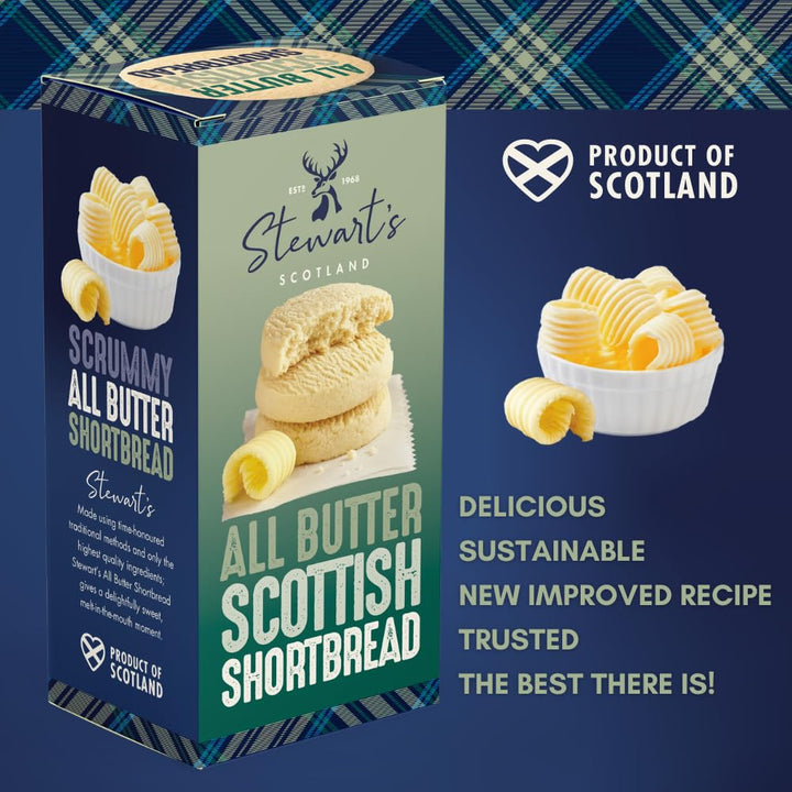 Stewart's Signature Range Traditional Shortbread (160g) - Tartan Collection Tin