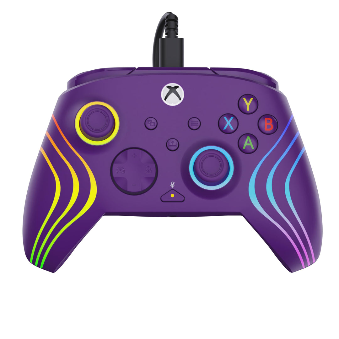 Turtle Beach Afterglow Wave Purple Wired RGB Gaming Controller for Xbox & PC