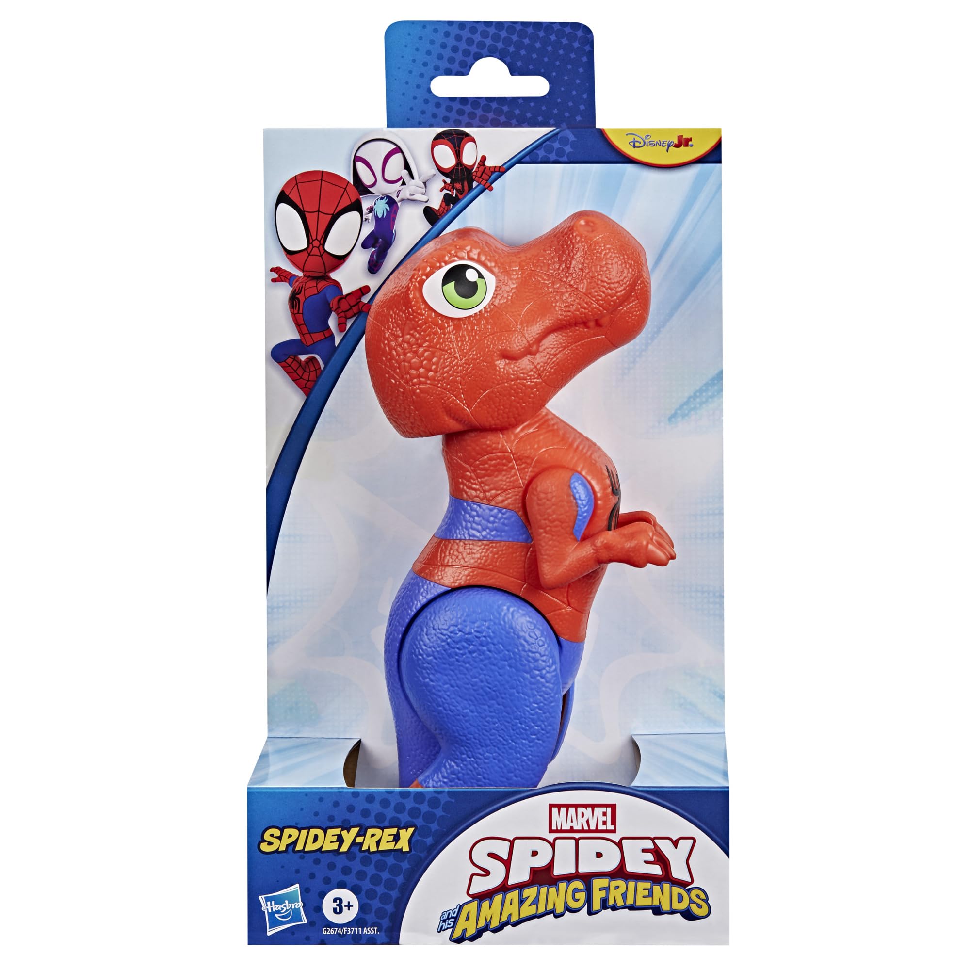 Marvel Spidey and His Amazing Friends Spidey-Rex Supersized Action Figure - 9 Inch Poseable Toy for Ages 3+ 3