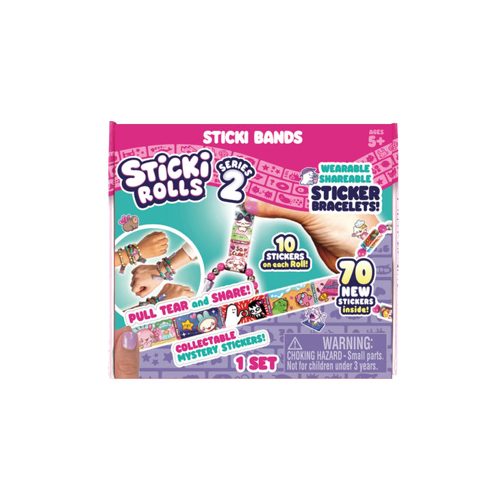 Sky Castle Sticki Rolls Sticki Bands Series 2 - Multicolor Holographic Sticker Bracelet Pack