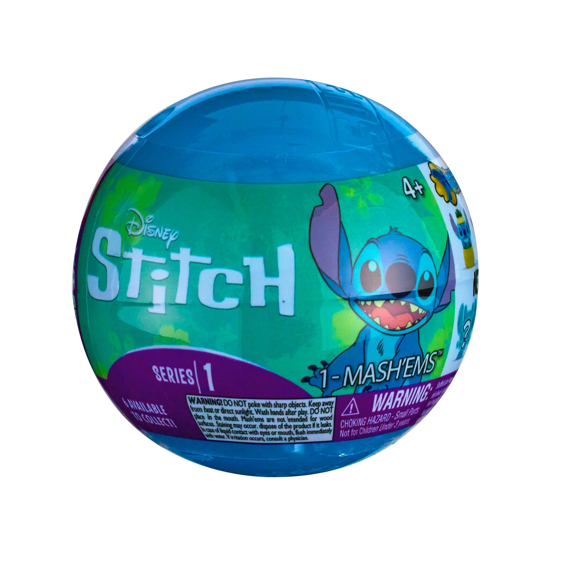 Mash'Ems Disney Stitch Squeeze Toy Figure - Squishy Collectable | Ages 4+ | Multicolor 4