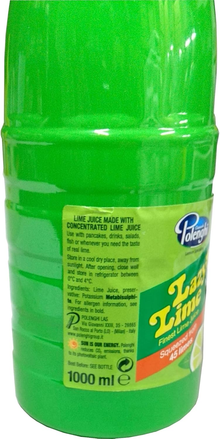 Lazy Lime - Finest Lime Juice 1 Litre Bottle 6