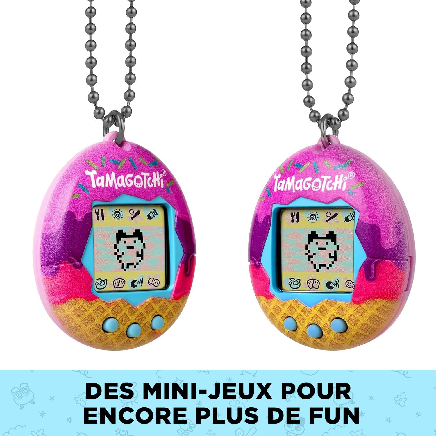 Bandai Tamagotchi Original Ice Cream Shell - Retro Virtual Pet Toy for Kids & Adults 8+ 2