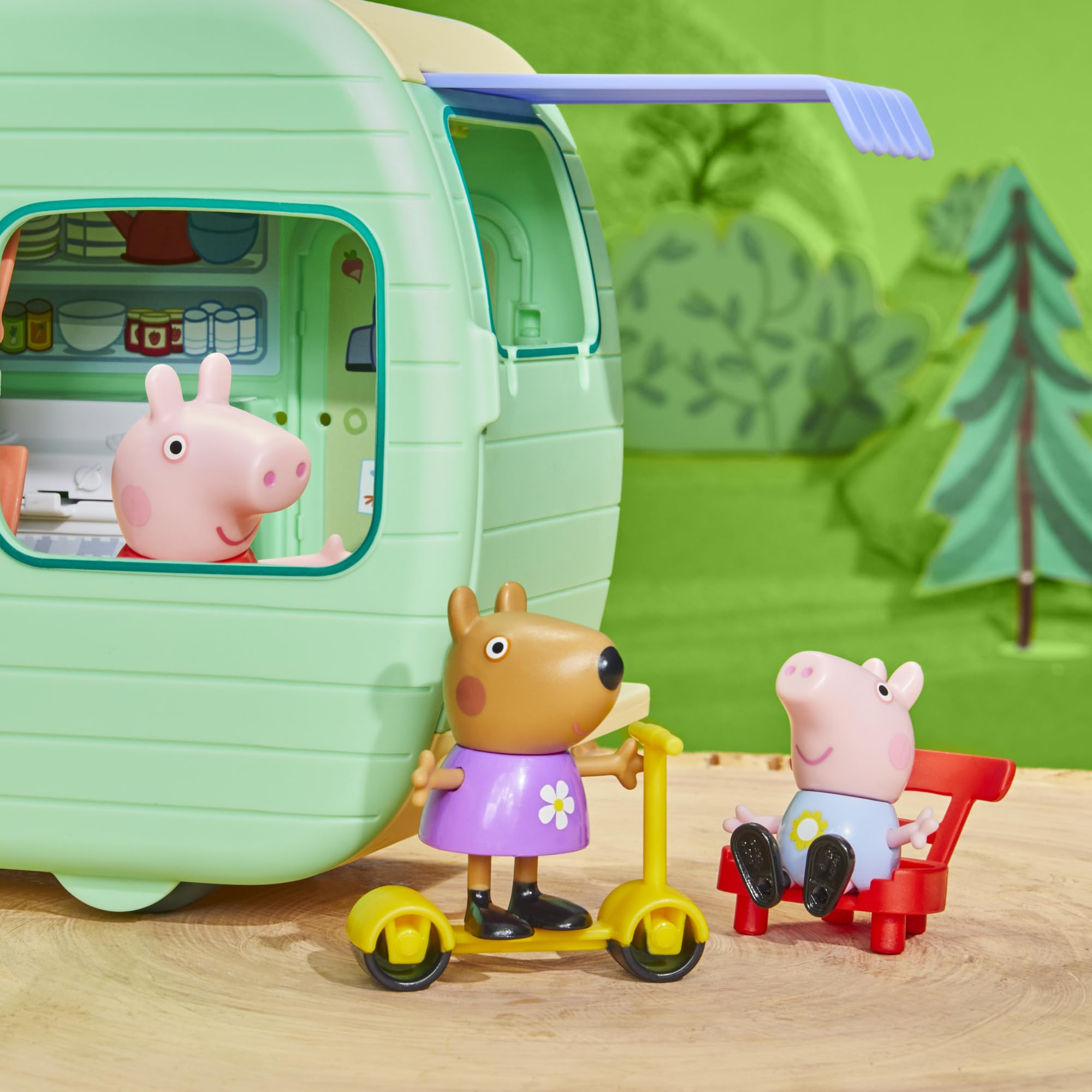 Peppa Pig Peppa's Caravan Playset - 2-in-1 Camping Adventure with Figures & Accessories 2