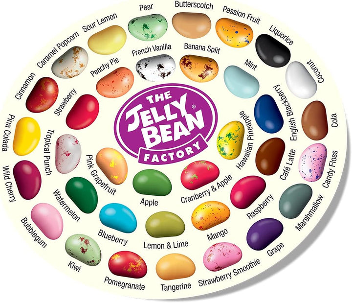 The Jelly Bean Factory Huge Flavours, 1.4kg Gourmet Jelly Beans Jar