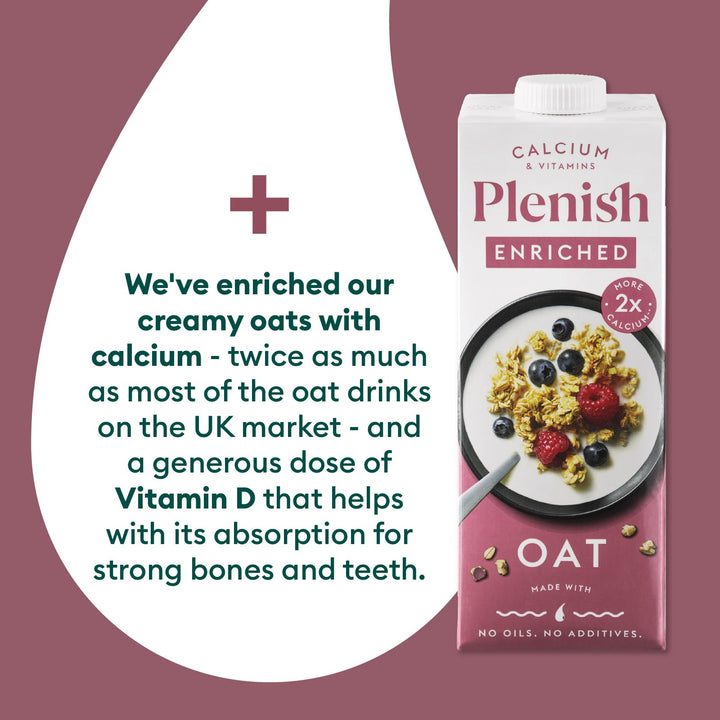 Plenish Organic Enriched Oat Milk 1L