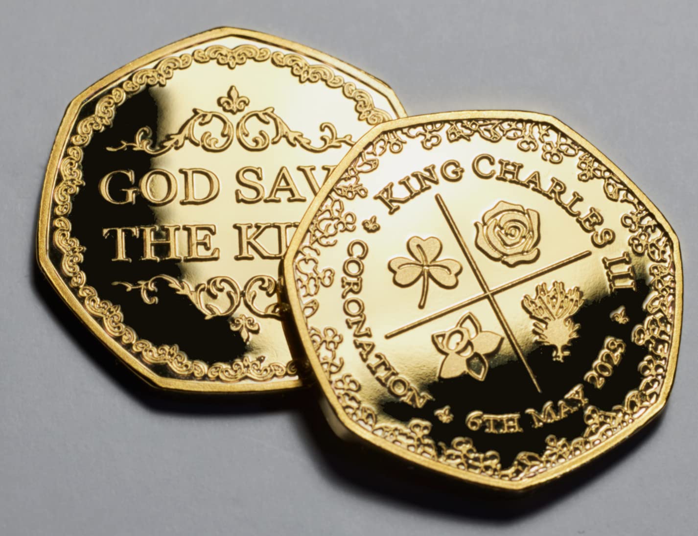 The Commemorative Coin Company King Charles III 24ct Gold Plated Coronation Commemorative Coin 5