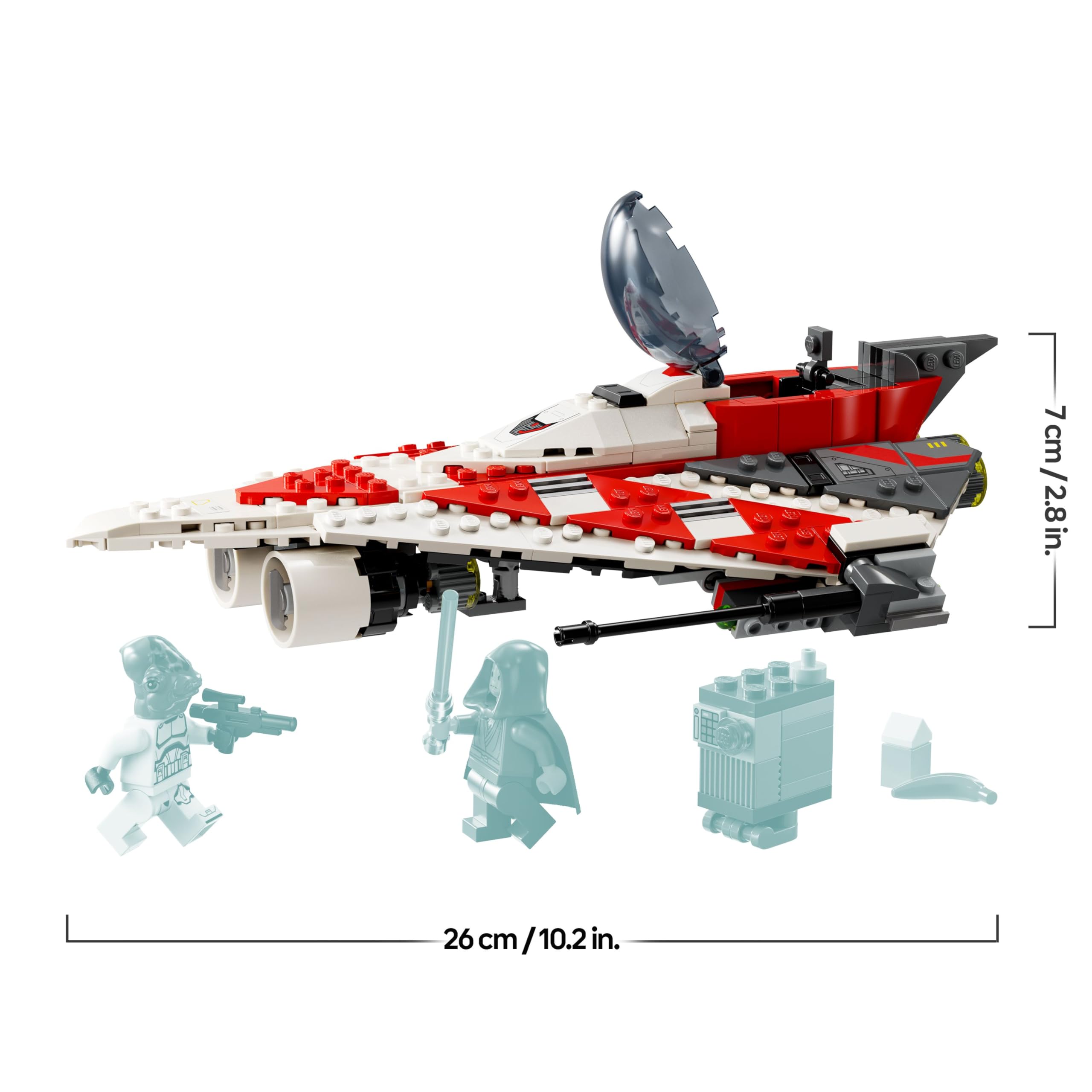 LEGO Star Wars Jedi Bob’s Starfighter Buildable Toy Vehicle Set 75388 for Ages 8+ 7